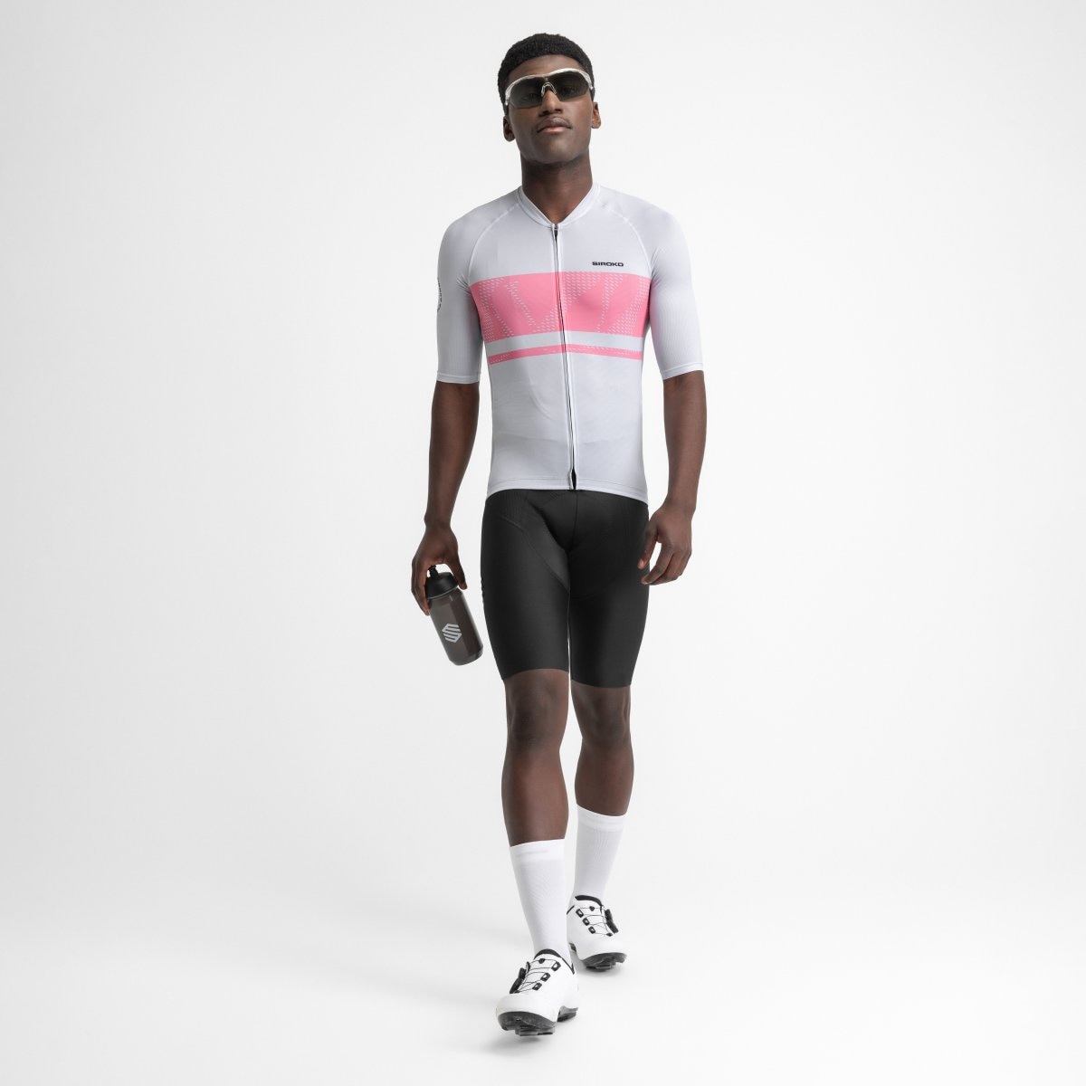 Maillot de Manga Curta Ultraligeiro M3 Siroko Rosa / Branco-3