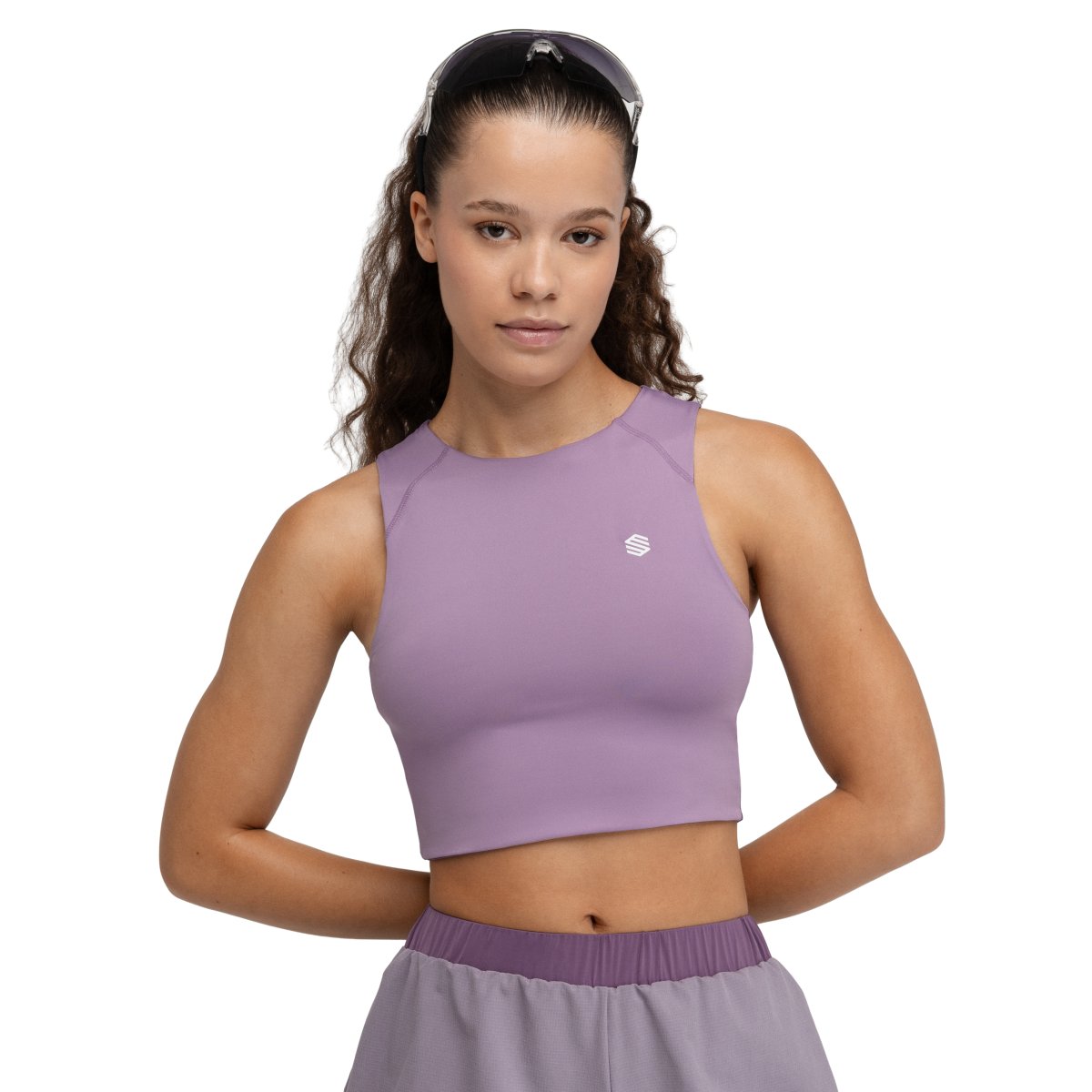 Imagem 0 de Crop Top sem Mangas Trail Running Phoenix Lilac Siroko