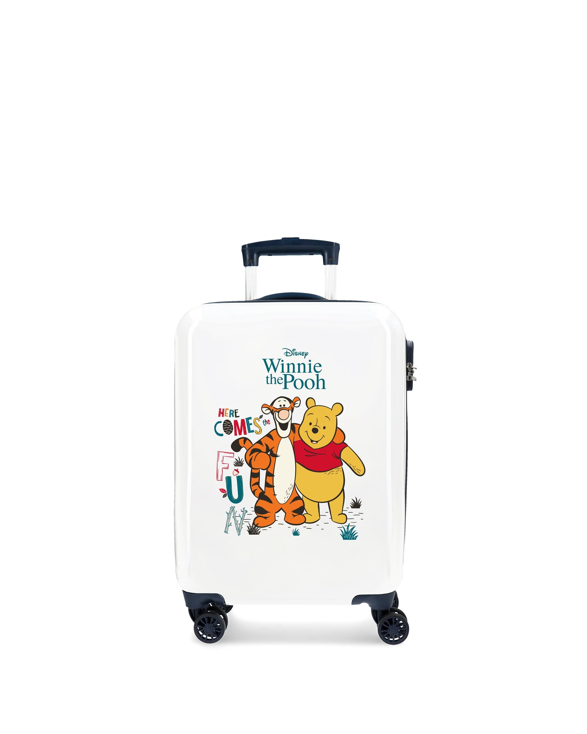 Maleta de Cabine Winnie & Tigger Rígida com Capacidade de 34l Branco-1