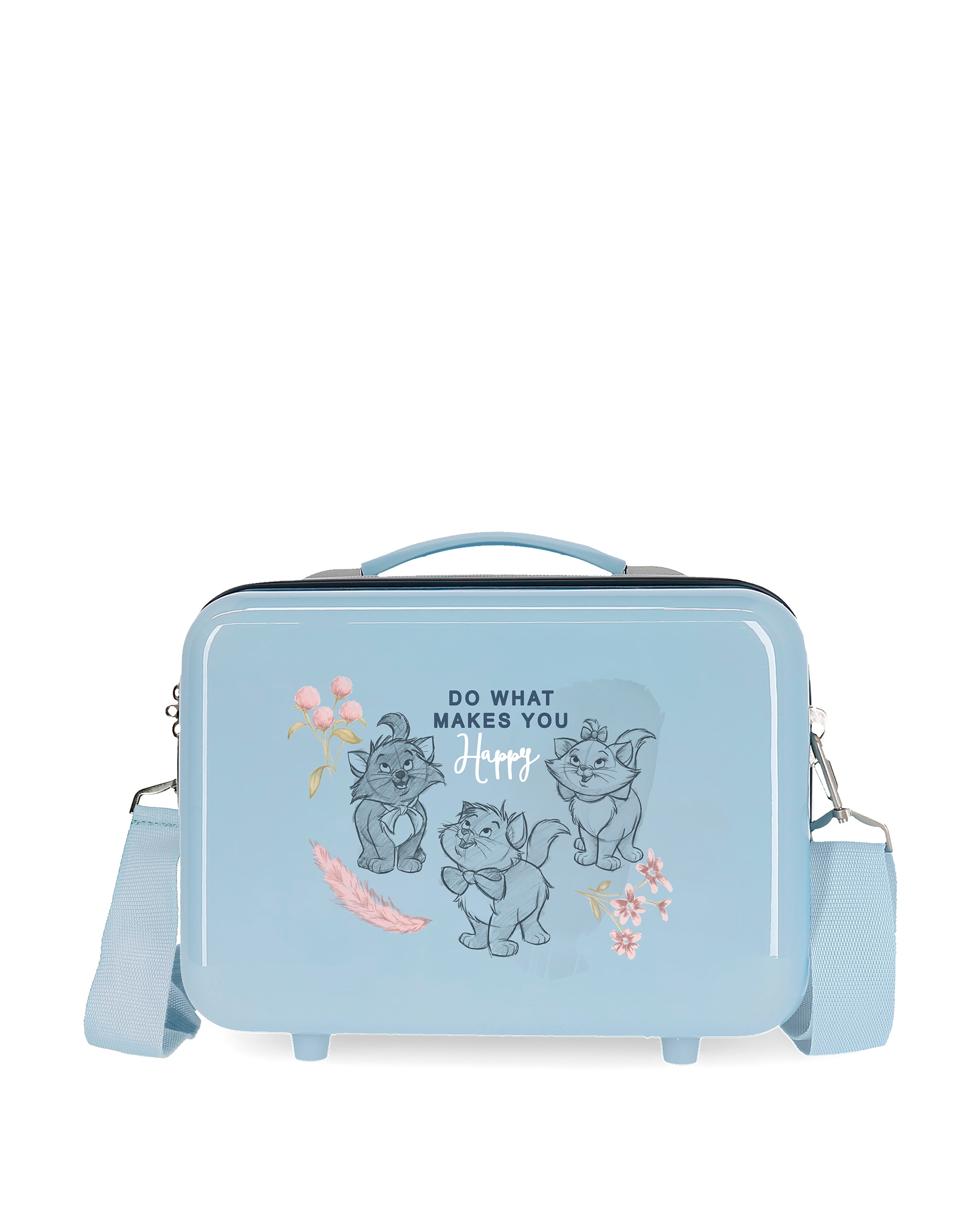 Necessaire Infantil Abs Aristogatos com Capacidade de 9l Azul-claro-1