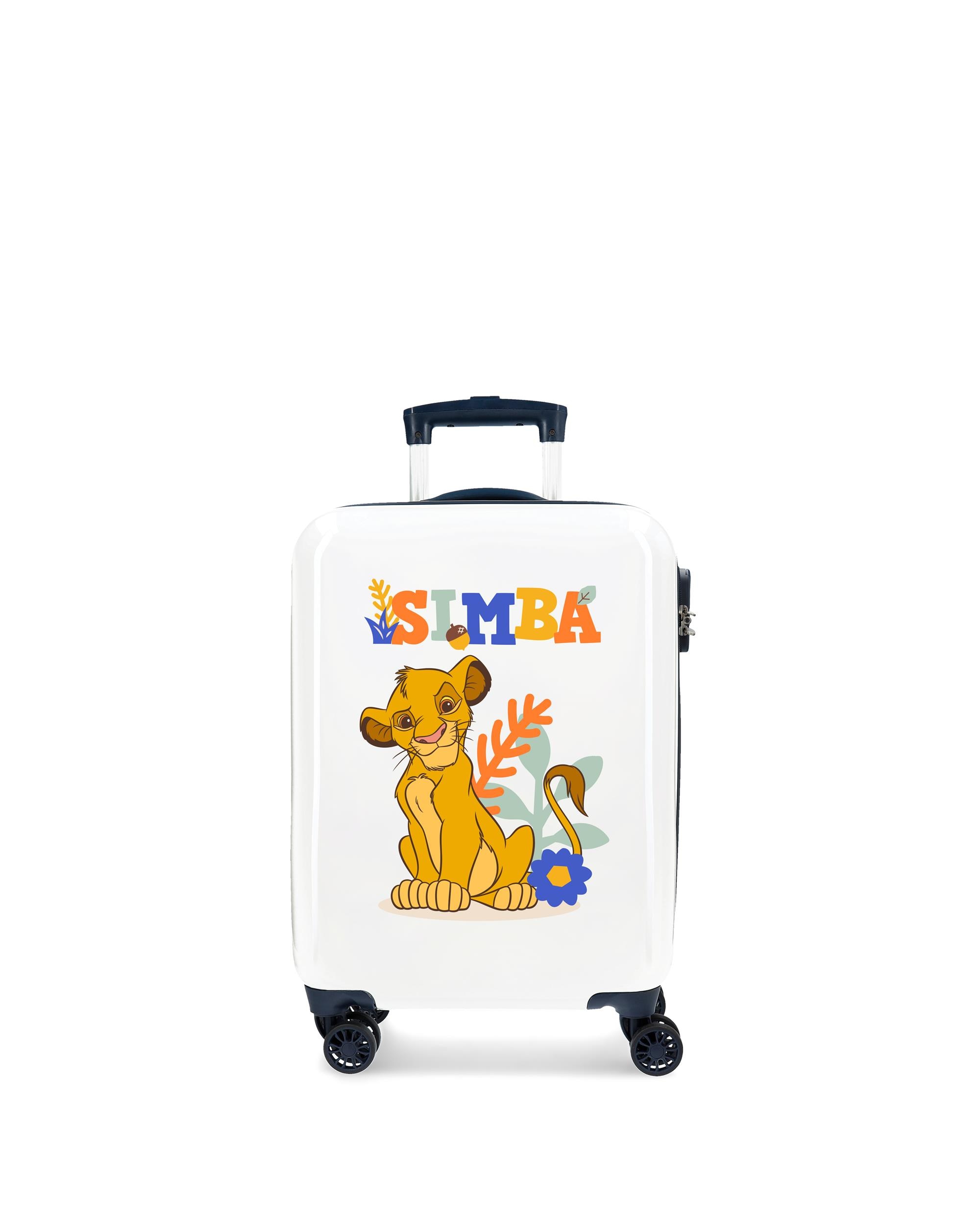 Mala de Cabine Infantil Simba Colors Rígida com Capacidade de 34l Branco-1