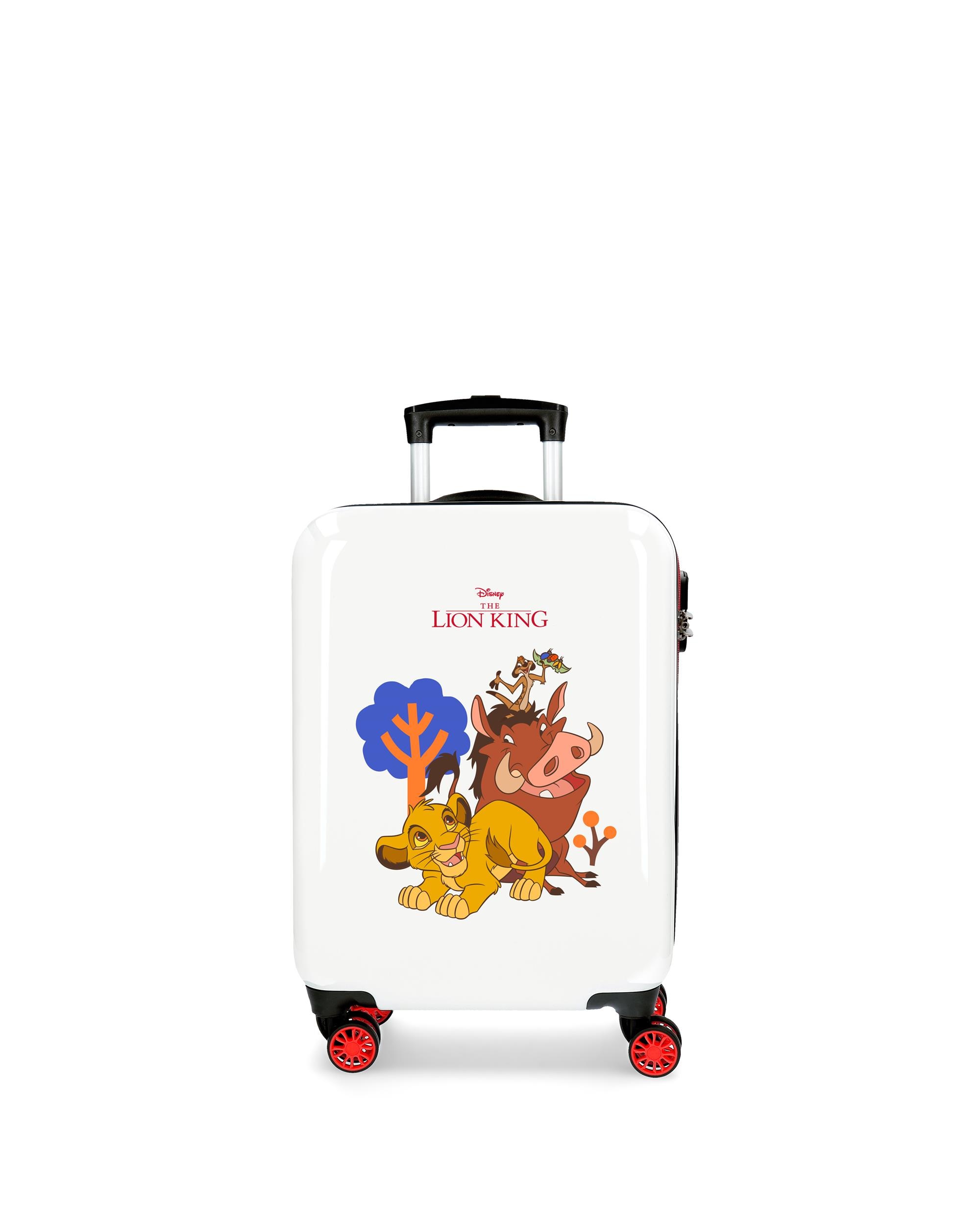 Mala de Cabine Infantil Simba & Friends em Branco Rígida com Capacidade de 34l Branco-1