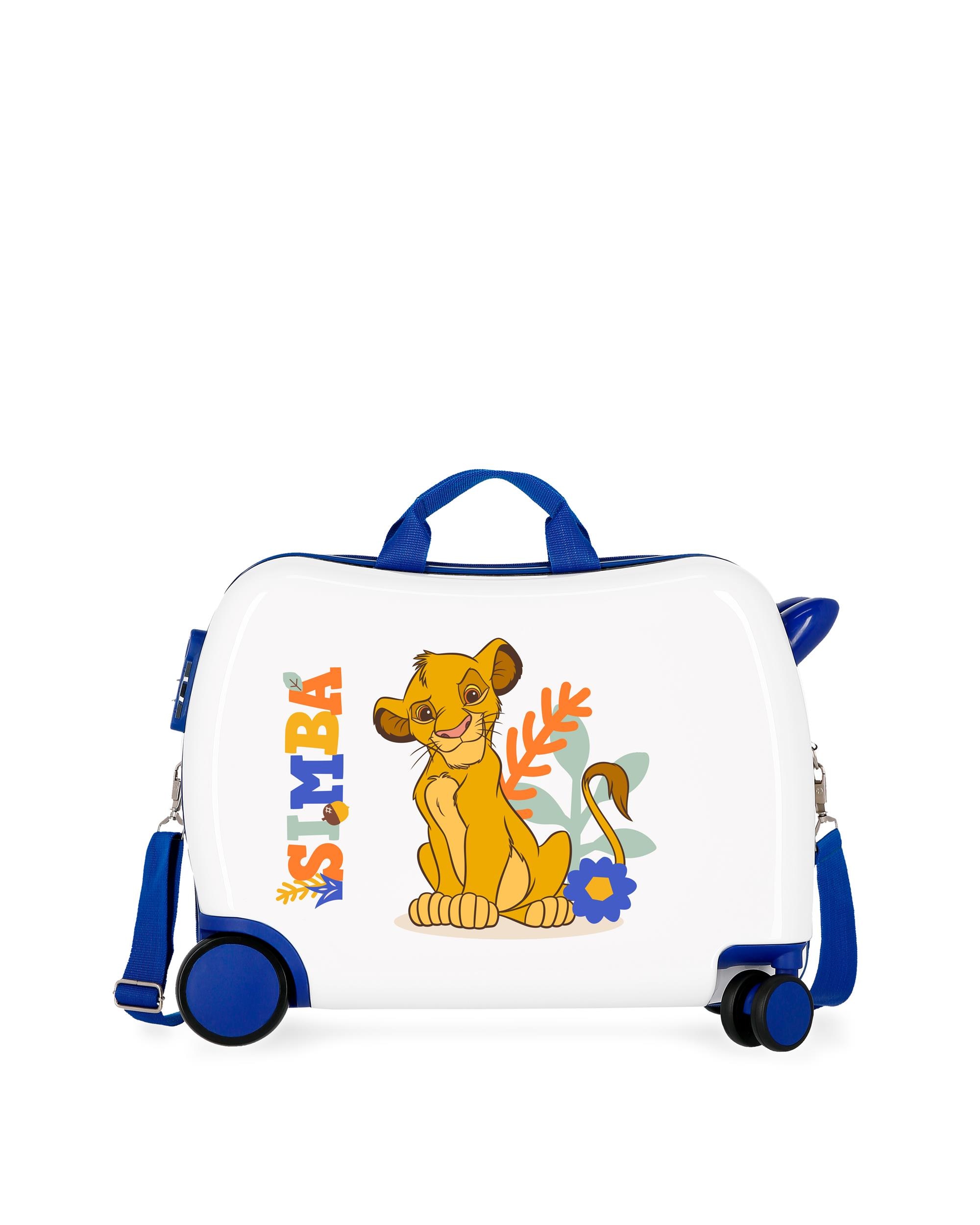 Mala de Cabine Infantil Simba Colors Rígida com Capacidade de 34l Branco / Azul-1