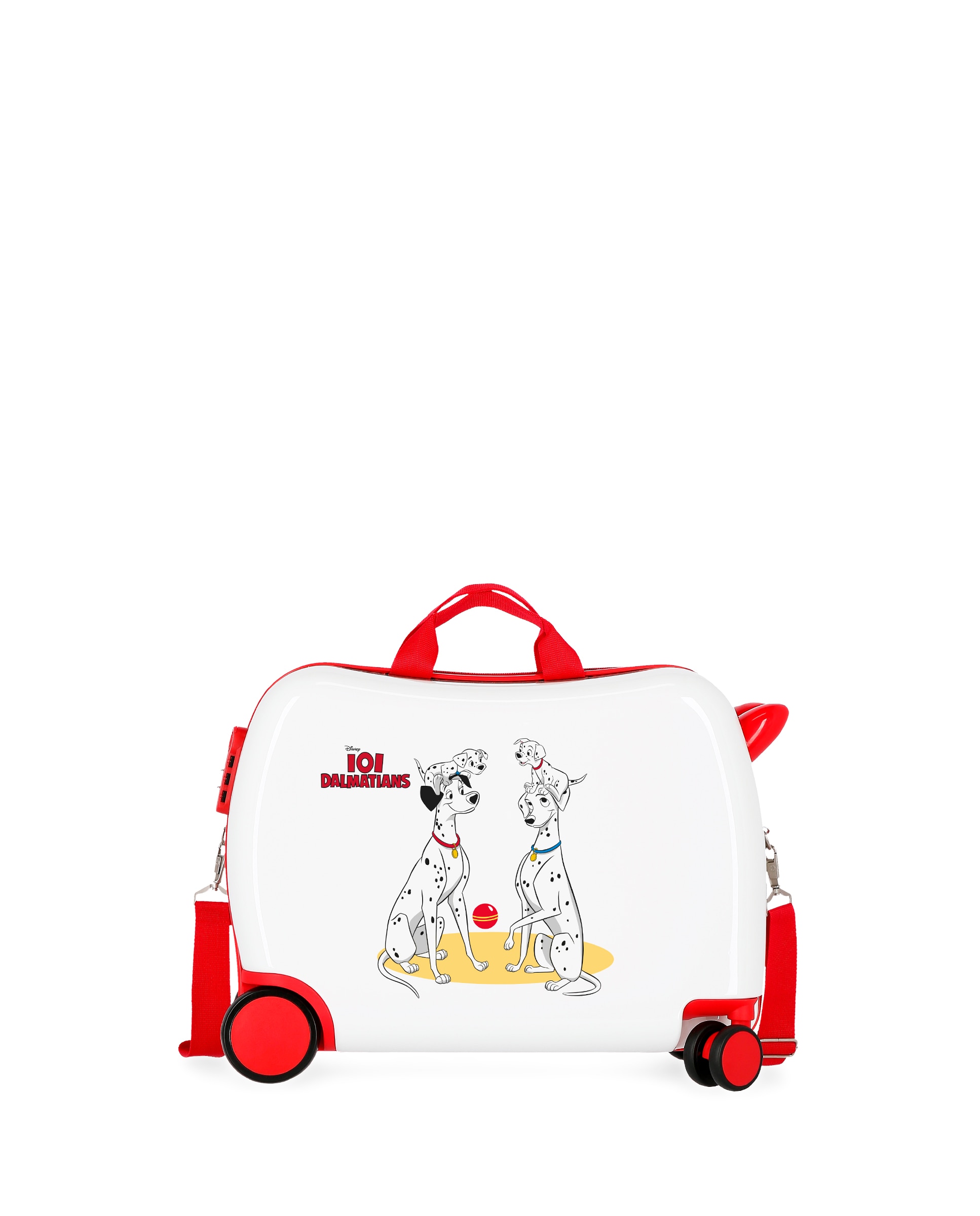 Mala de Cabine Infantil Dalmatians Family Rígida com Capacidade de 34l Branco / Vermelho-1