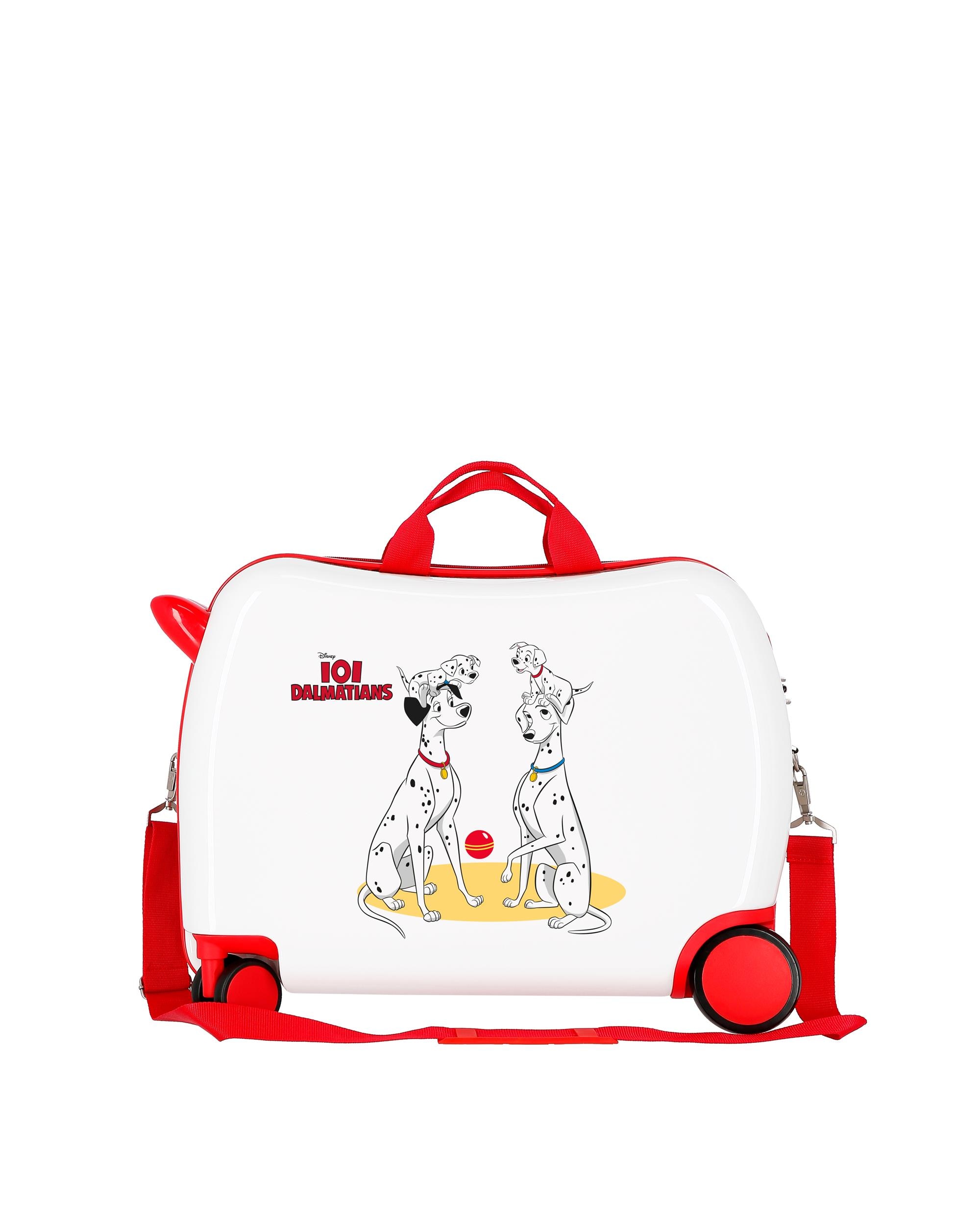 Mala de Cabine Infantil Dalmatians Family Rígida com Capacidade de 34l Branco / Vermelho-3
