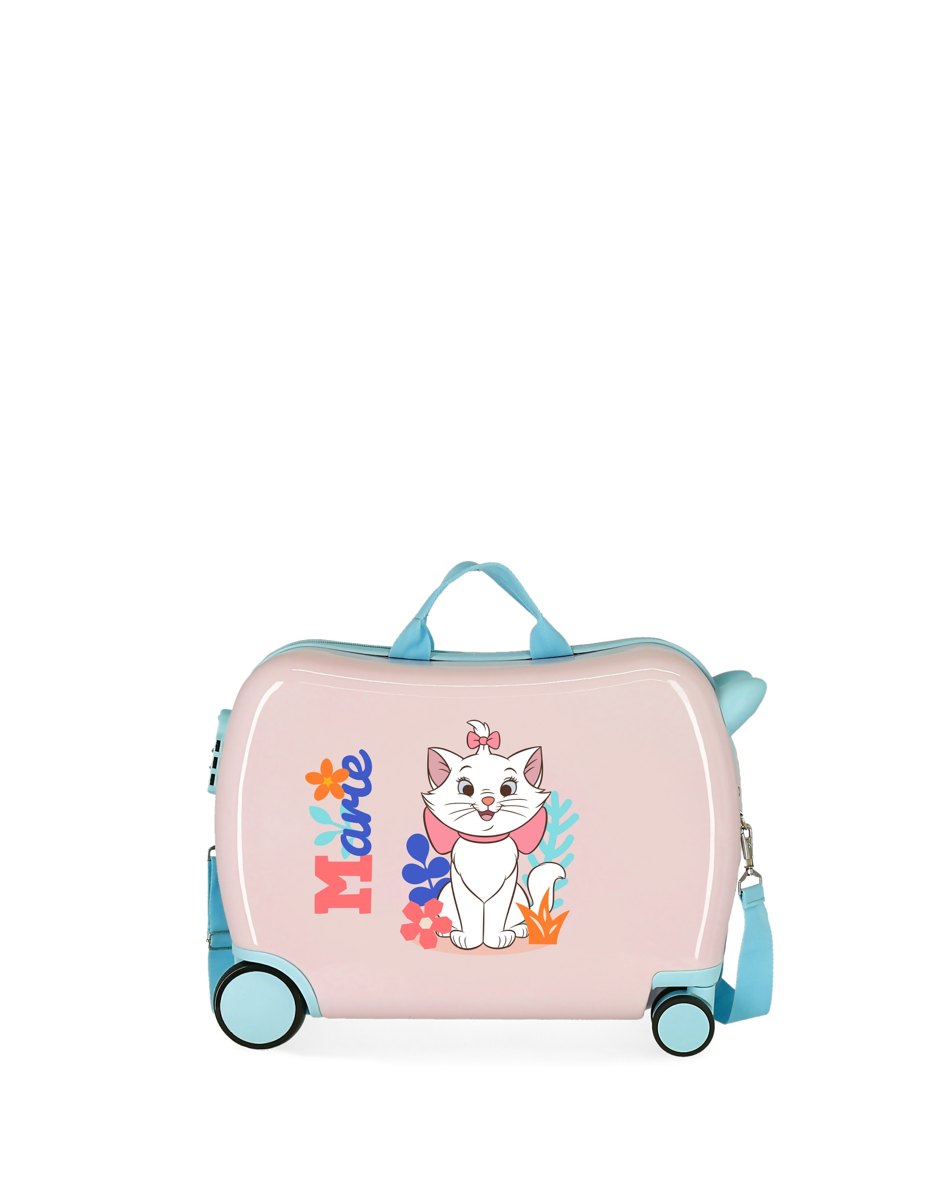 Mala Infantil 2 Rodas Multidirecionais Aristocats Marie Rosa-1