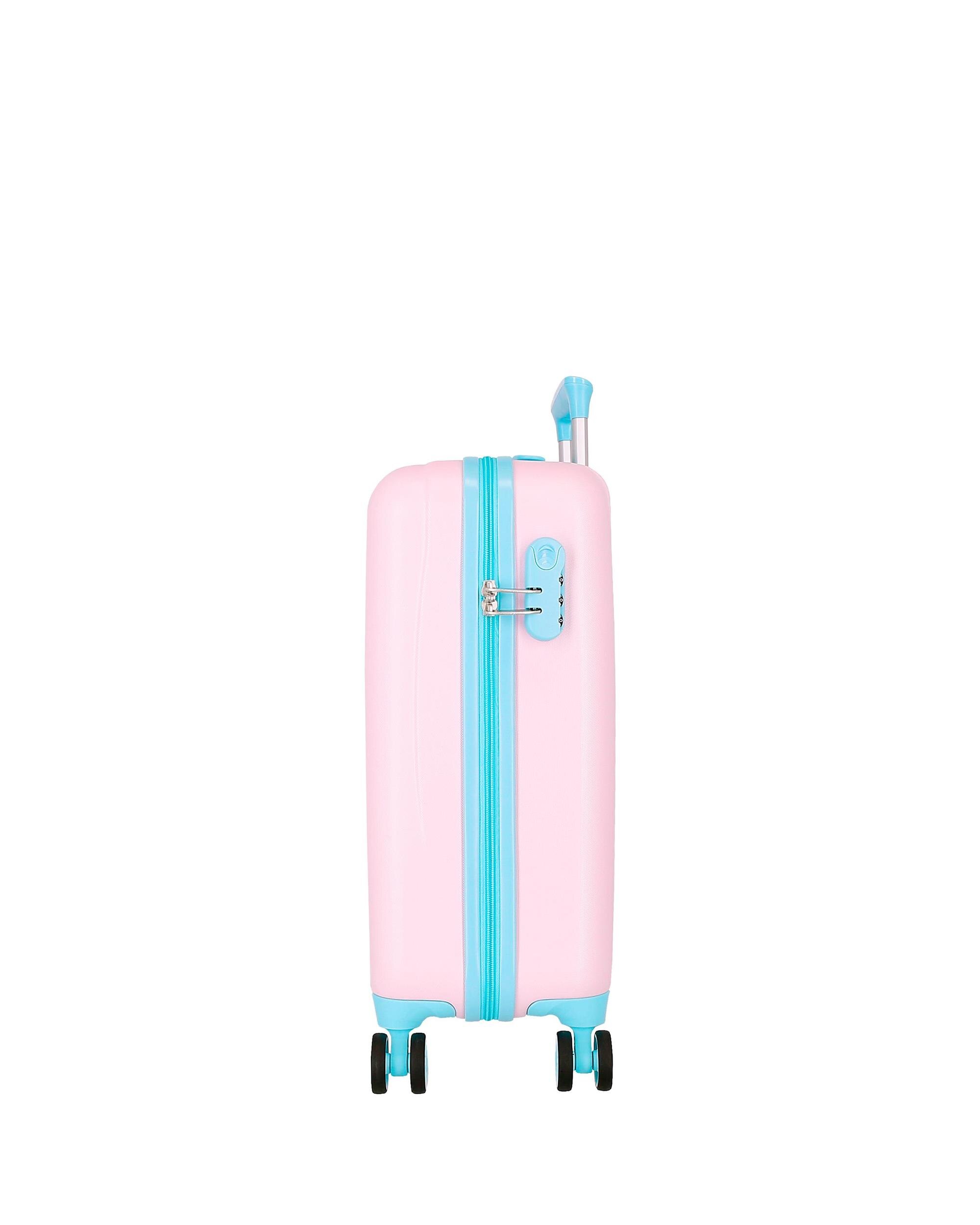 Mala de Cabine Rapunzel Rígida com Capacidade de 34l Rosa-2