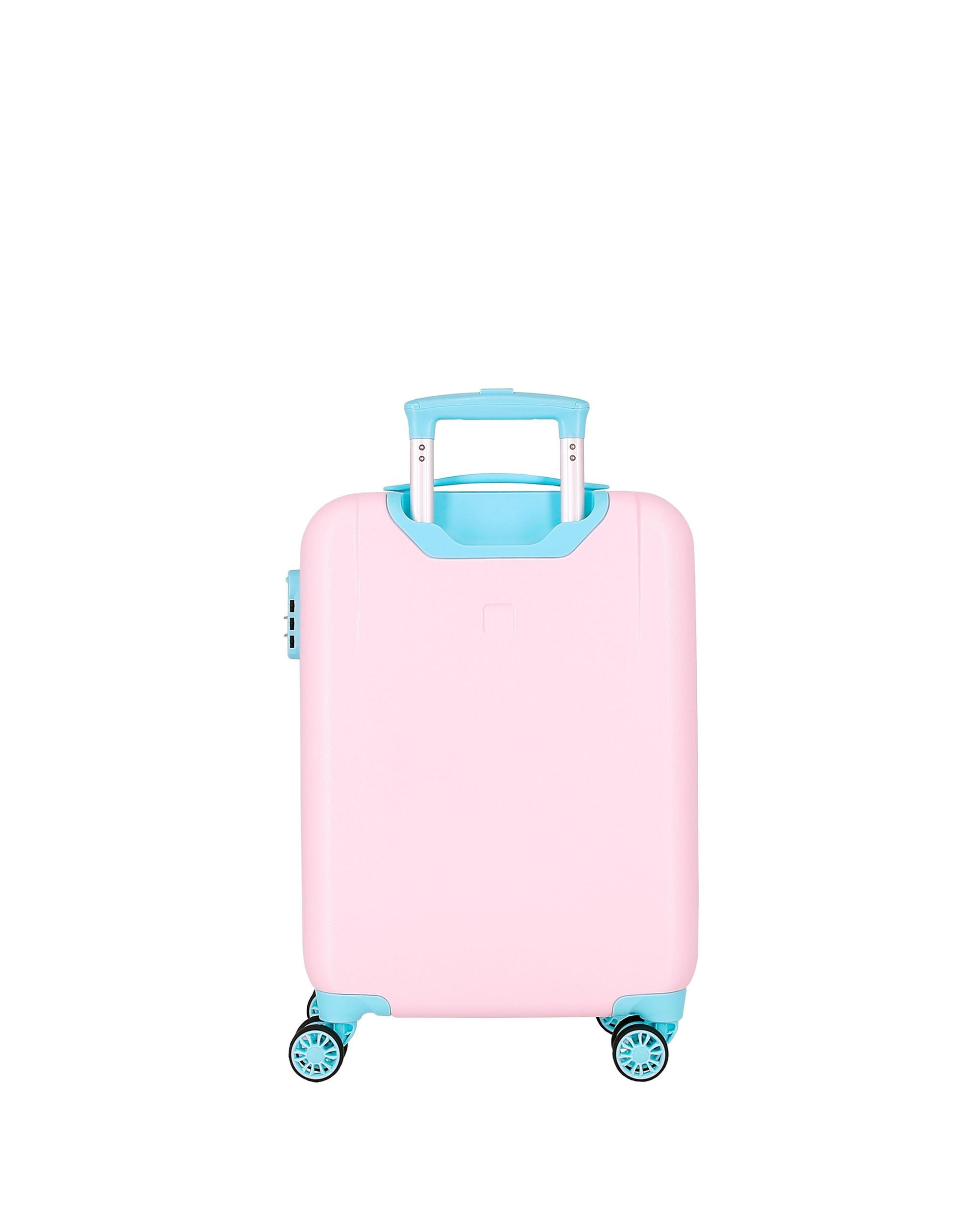 Mala de Cabine Rapunzel Rígida com Capacidade de 34l Rosa-3