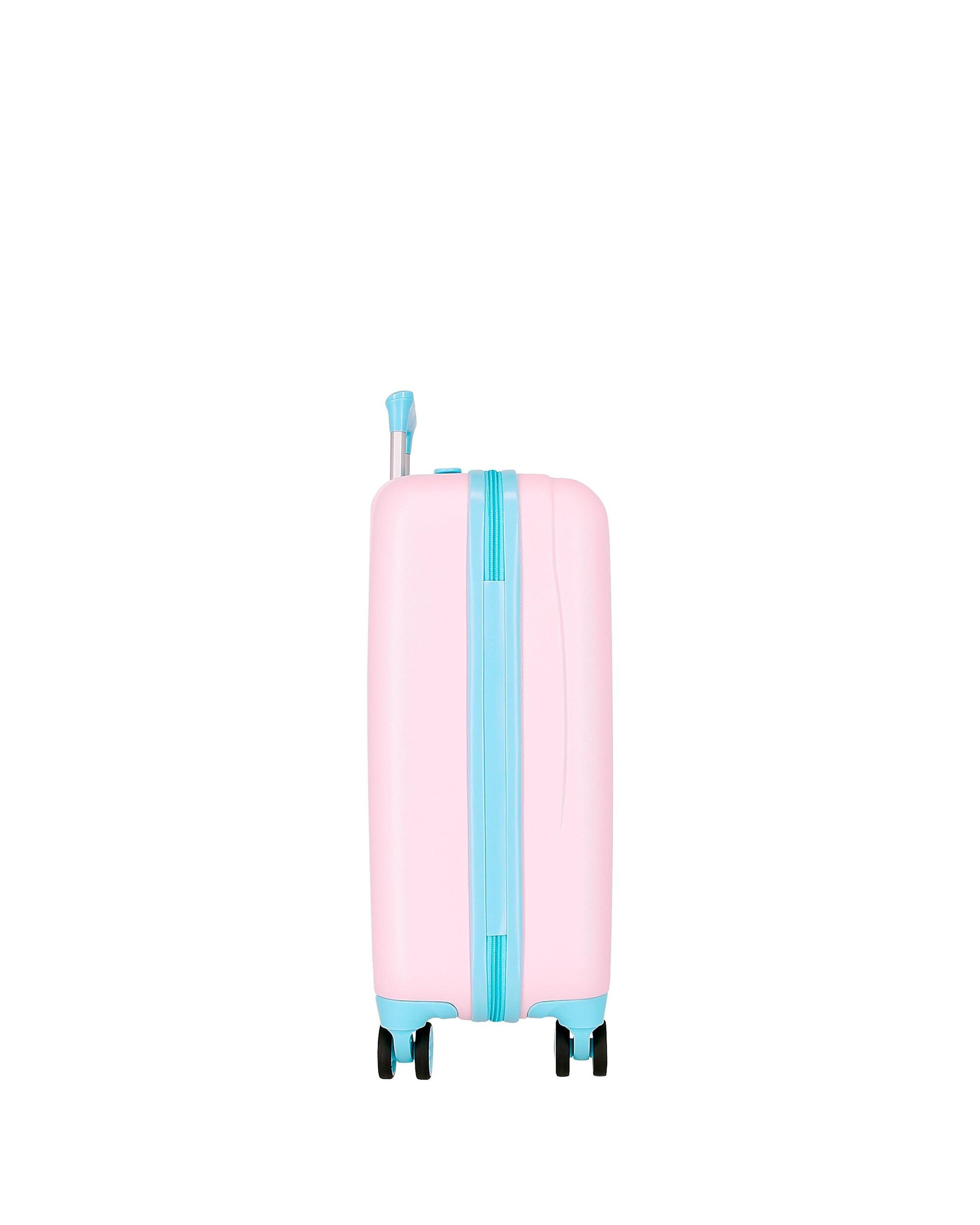 Mala de Cabine Rapunzel Rígida com Capacidade de 34l Rosa-4