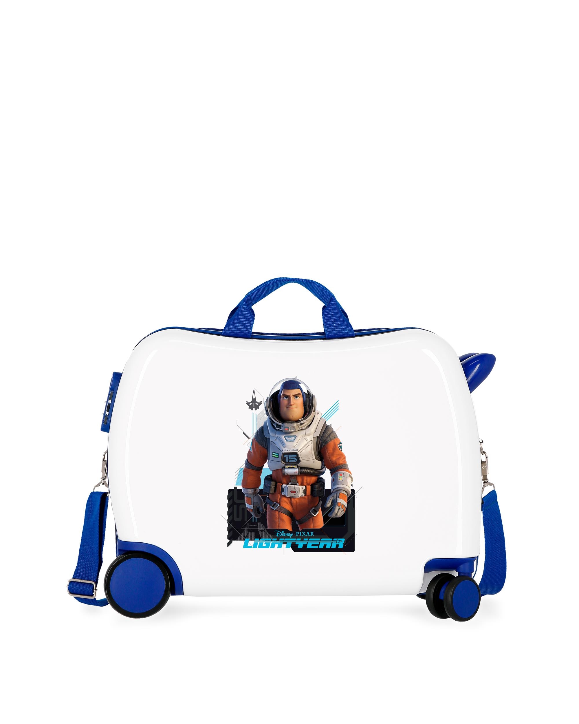 Mala Infantil 2 Rodas Multidirecionais Lightyear Branco-1