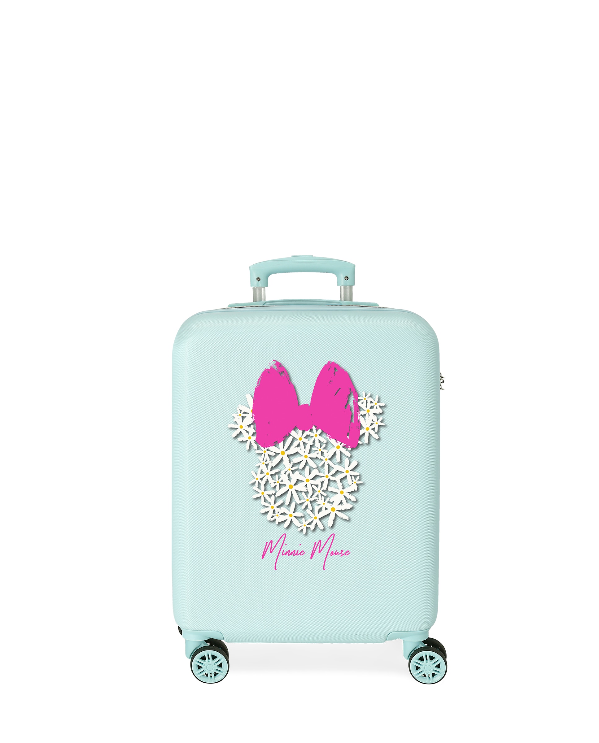 Mala de Cabine Infantil Bow Minnie Rígida com Capacidade de 35l Verde-claro-1