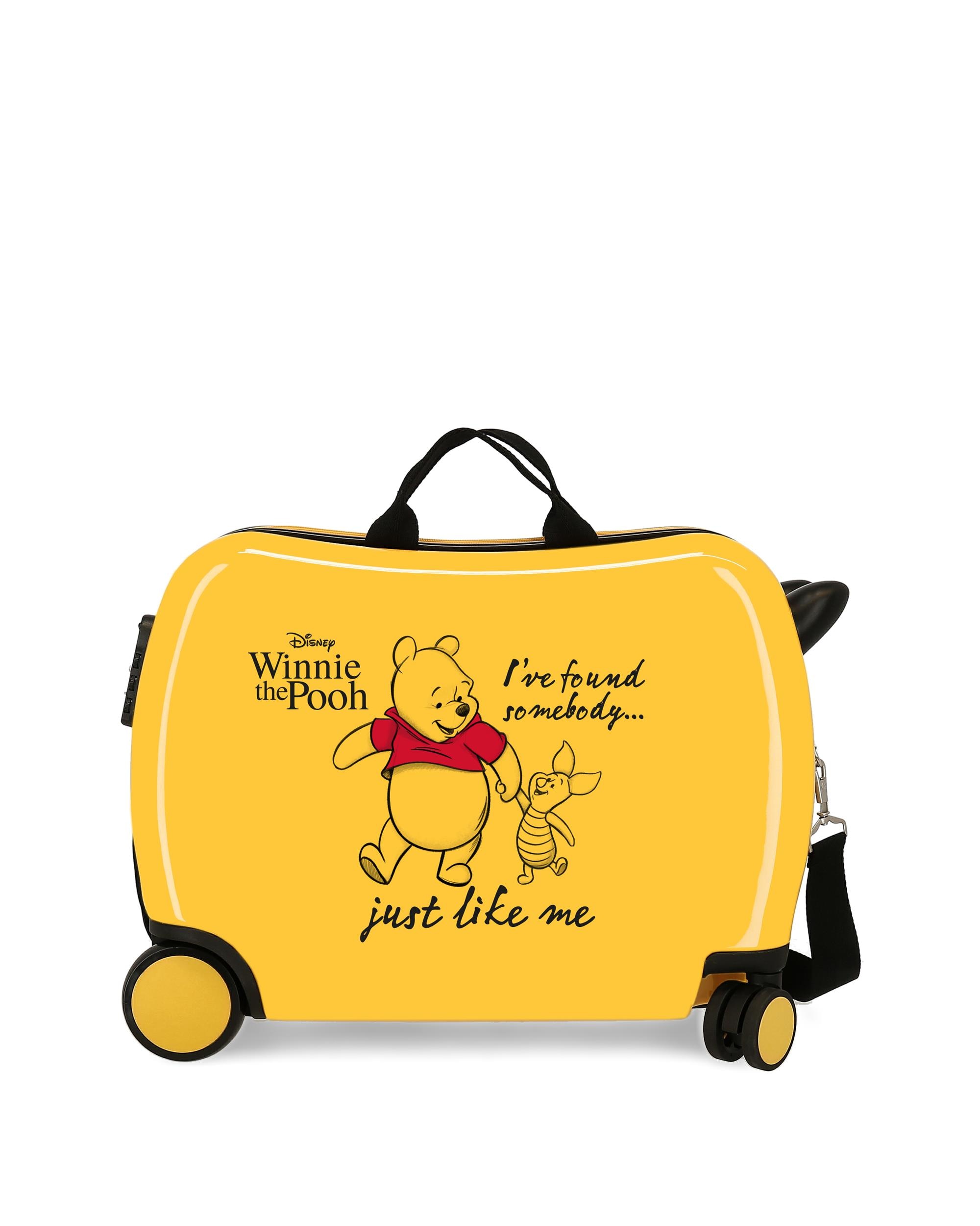 Mala de Cabine Infantil Winnie The Pooh Rígida com Capacidade de 34l Amarelo-1