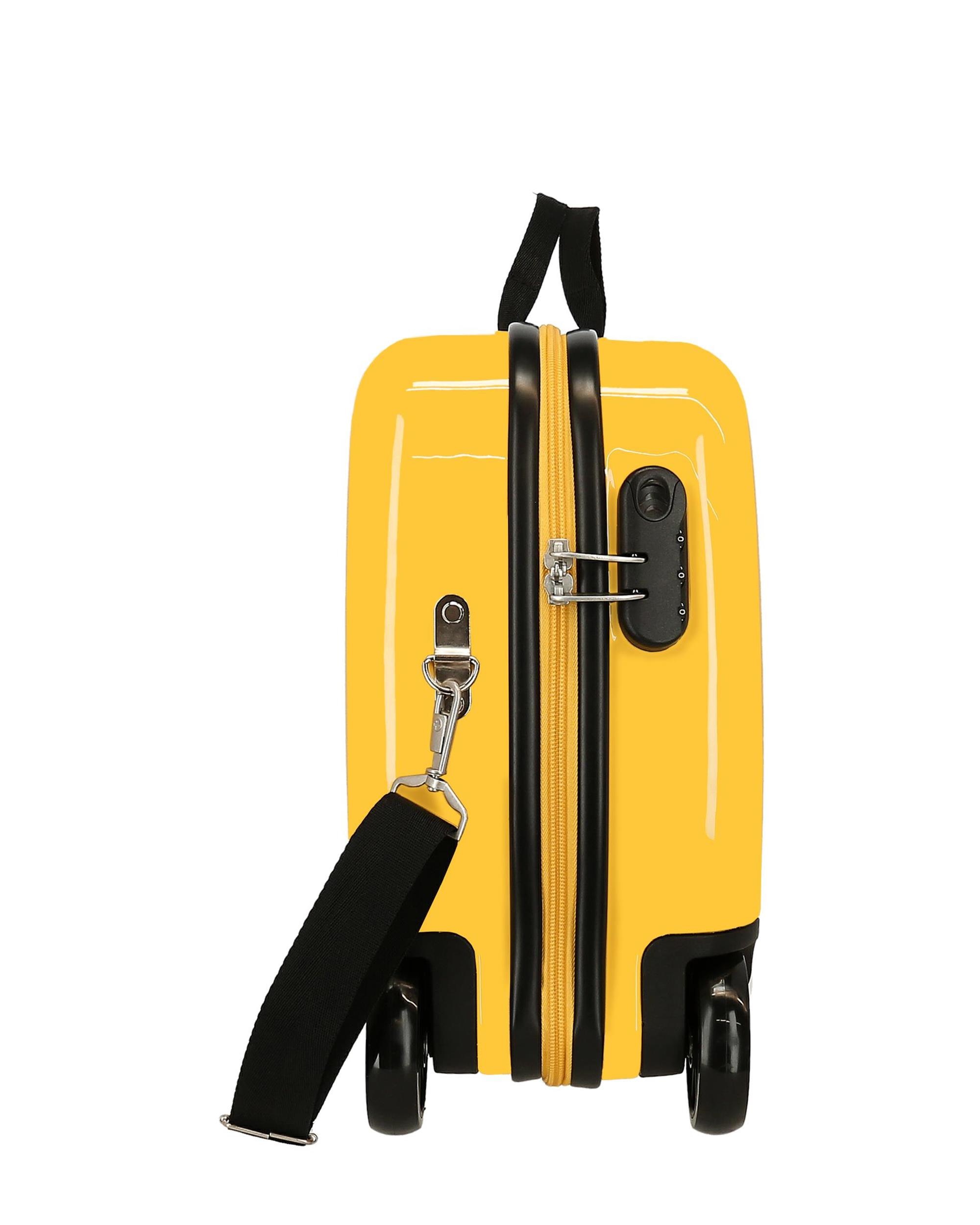 Mala de Cabine Infantil Winnie The Pooh Rígida com Capacidade de 34l Amarelo-2