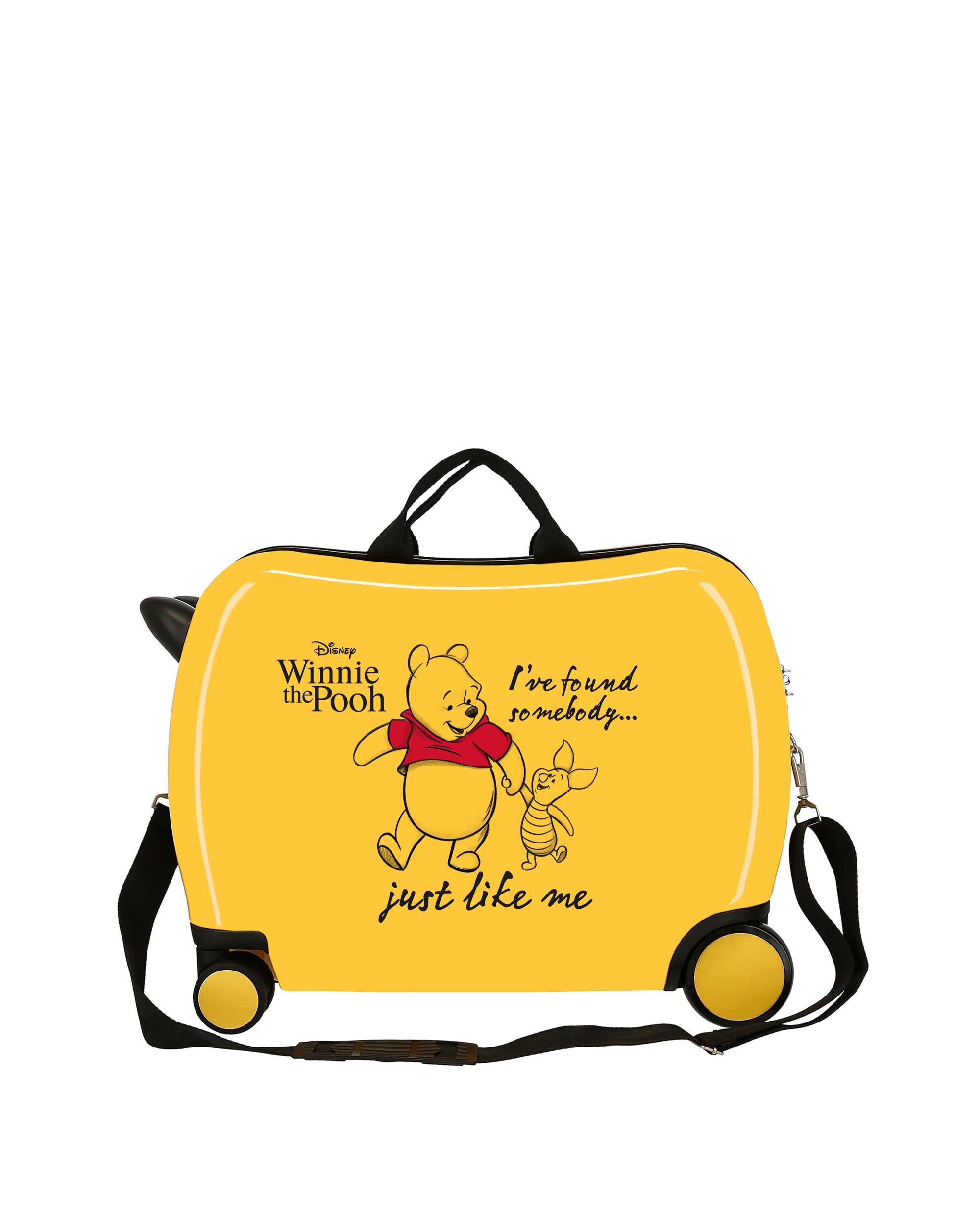Mala de Cabine Infantil Winnie The Pooh Rígida com Capacidade de 34l Amarelo-3