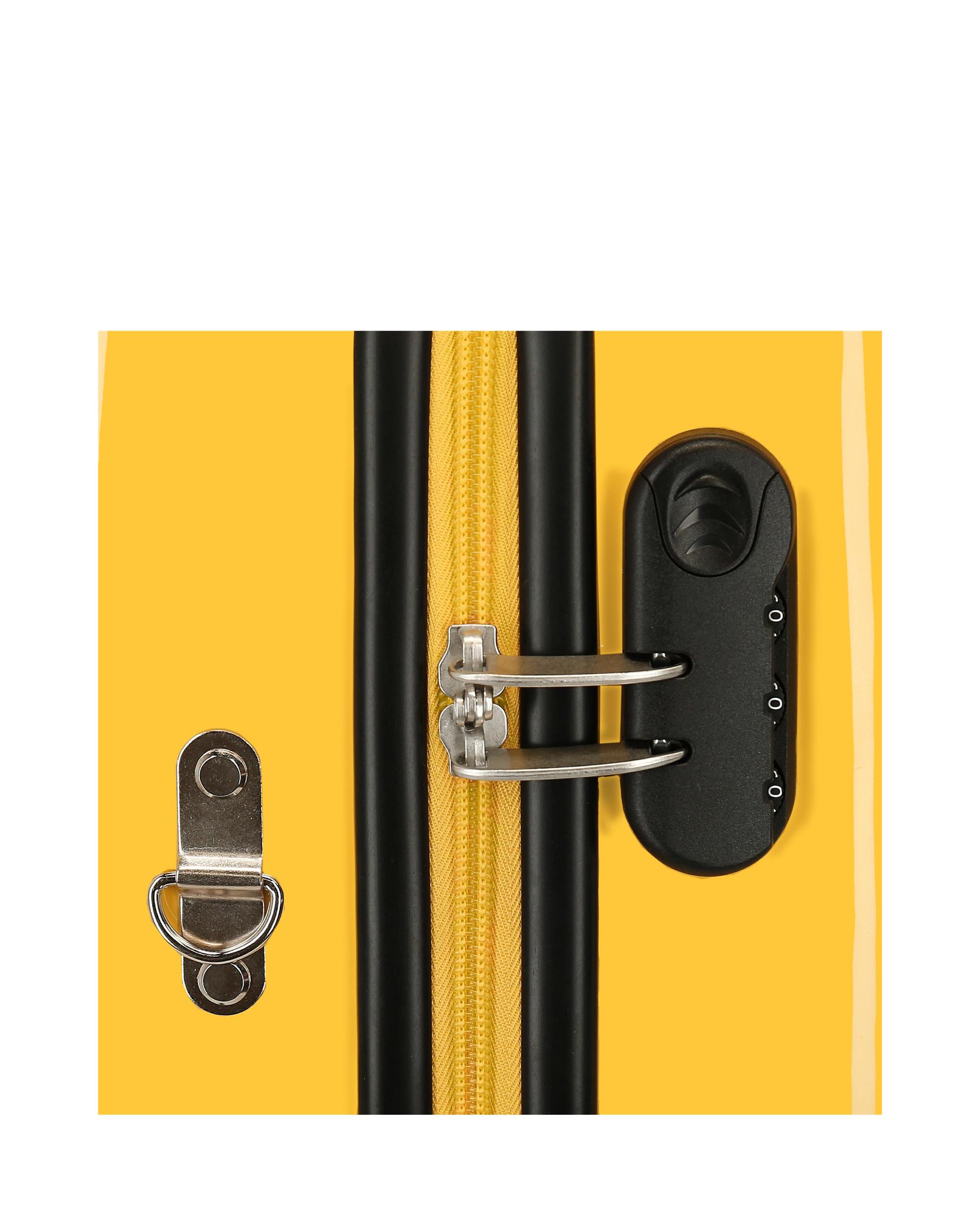 Mala de Cabine Infantil Winnie The Pooh Rígida com Capacidade de 34l Amarelo-6