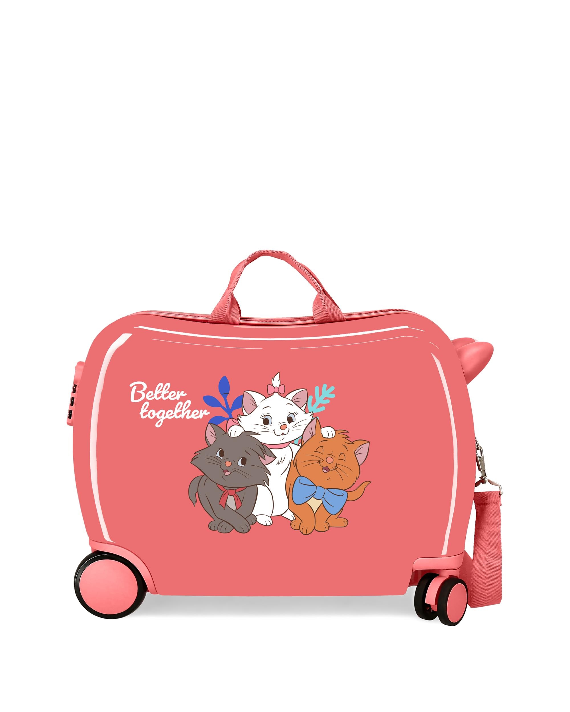 Mala Infantil 2 Rodas Multidirecionais Aristocats Better Together Rígida com Capacidade de 34l Vermelho-1