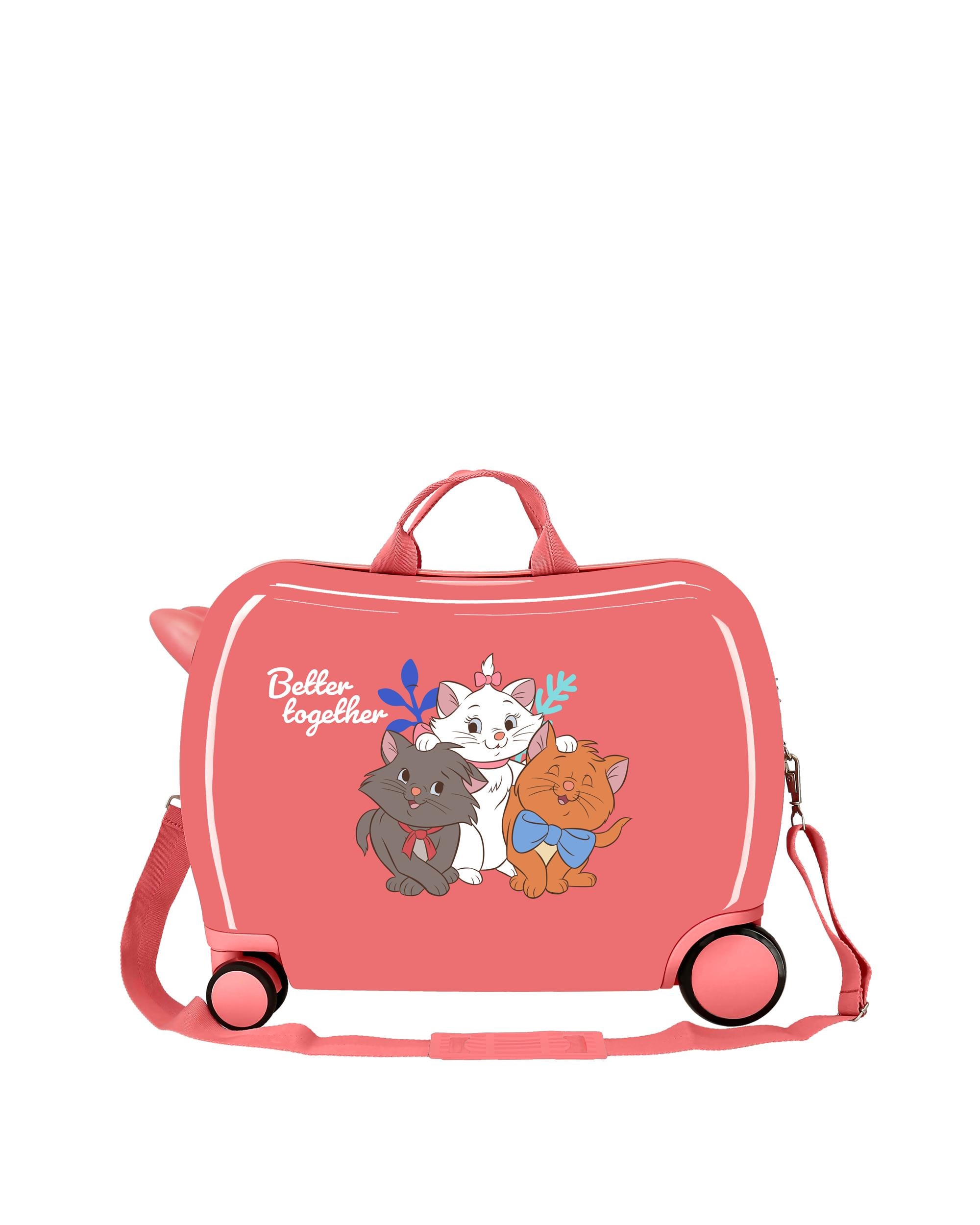 Mala Infantil 2 Rodas Multidirecionais Aristocats Better Together Rígida com Capacidade de 34l Vermelho-3