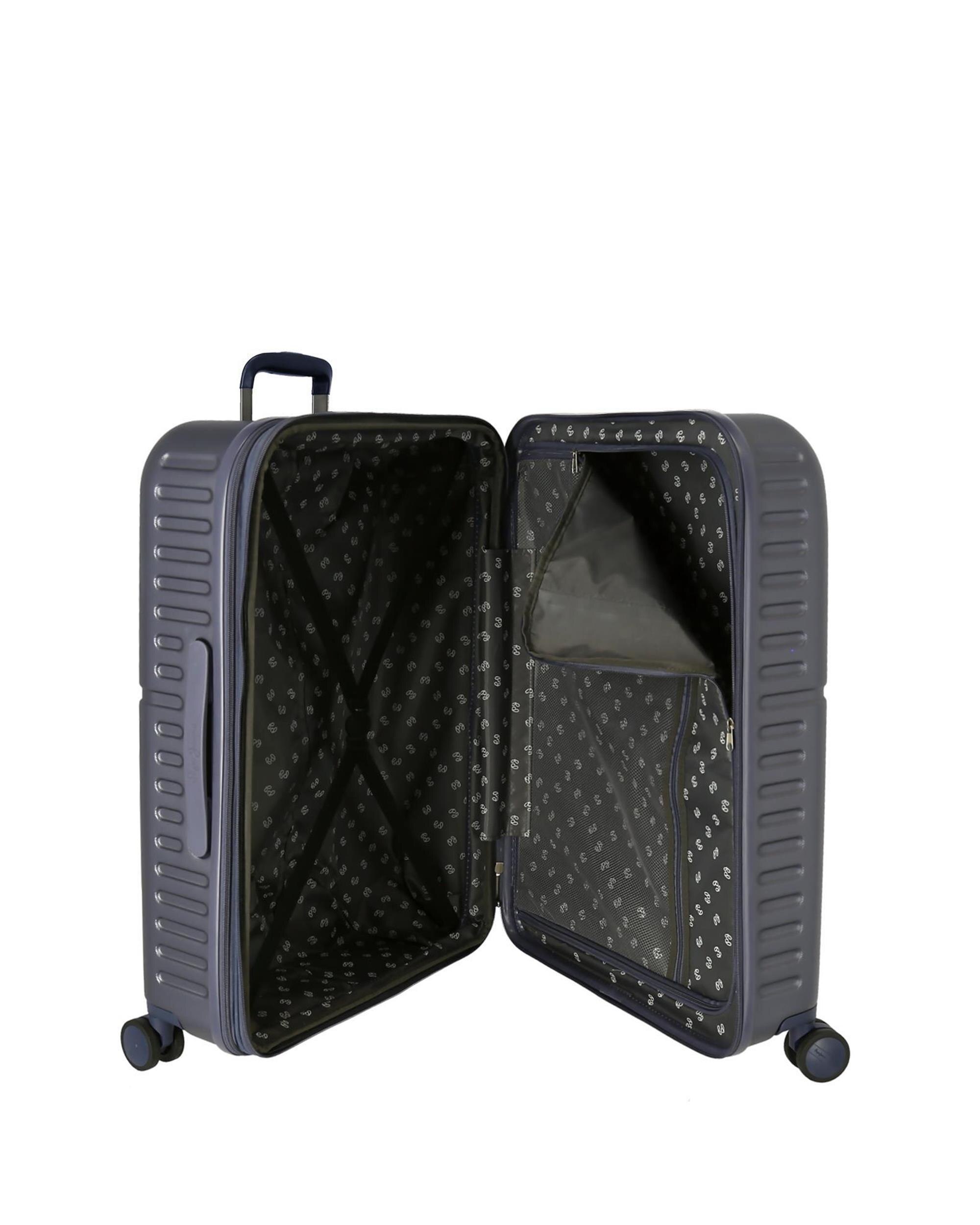 Conjunto de Malas (cabine e Média) Kay Rígidas com Capacidade de 116l Cinzento-5