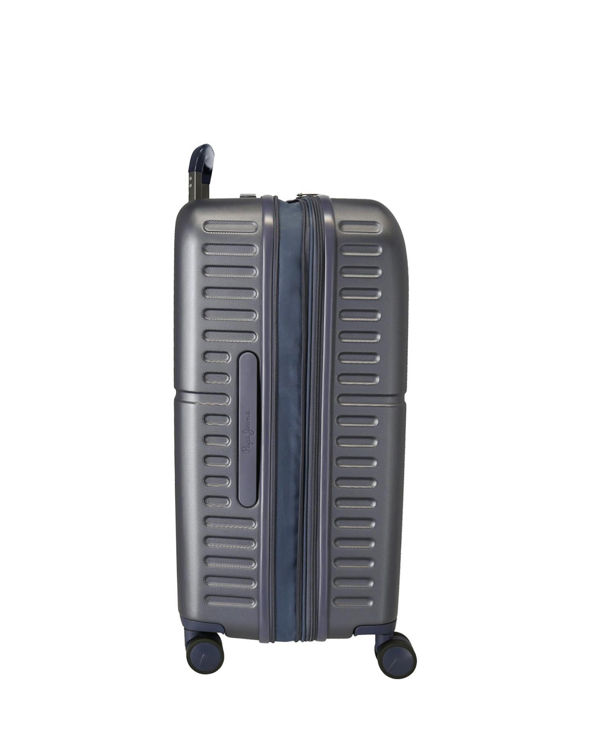 Conjunto de Malas (cabine e Média) Kay Rígidas com Capacidade de 116l Cinzento-6