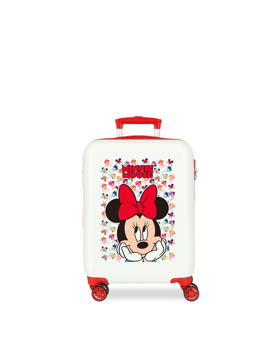 Mala de Cabine Infantil Minnie Diva Rígida com Capacidade de 34l Branco-1