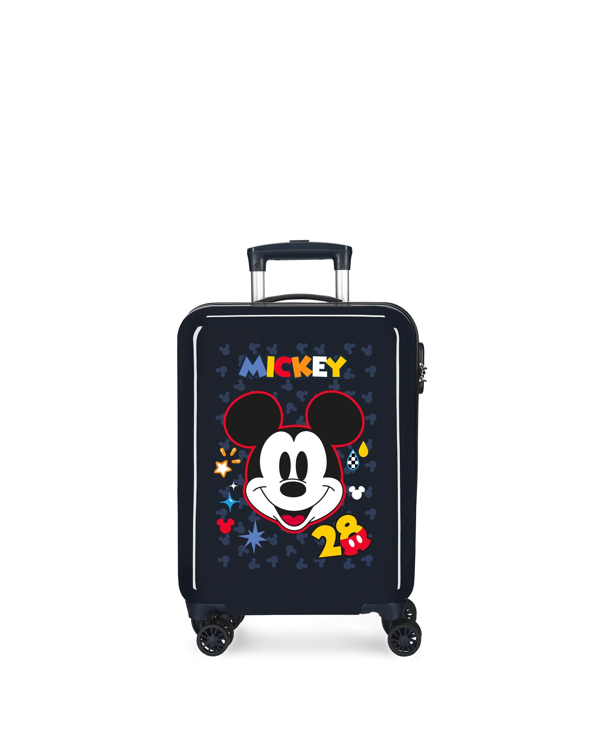 Mala de Cabine Mickey Get Moving Rígida com Capacidade de 34l Azul-marinho-1