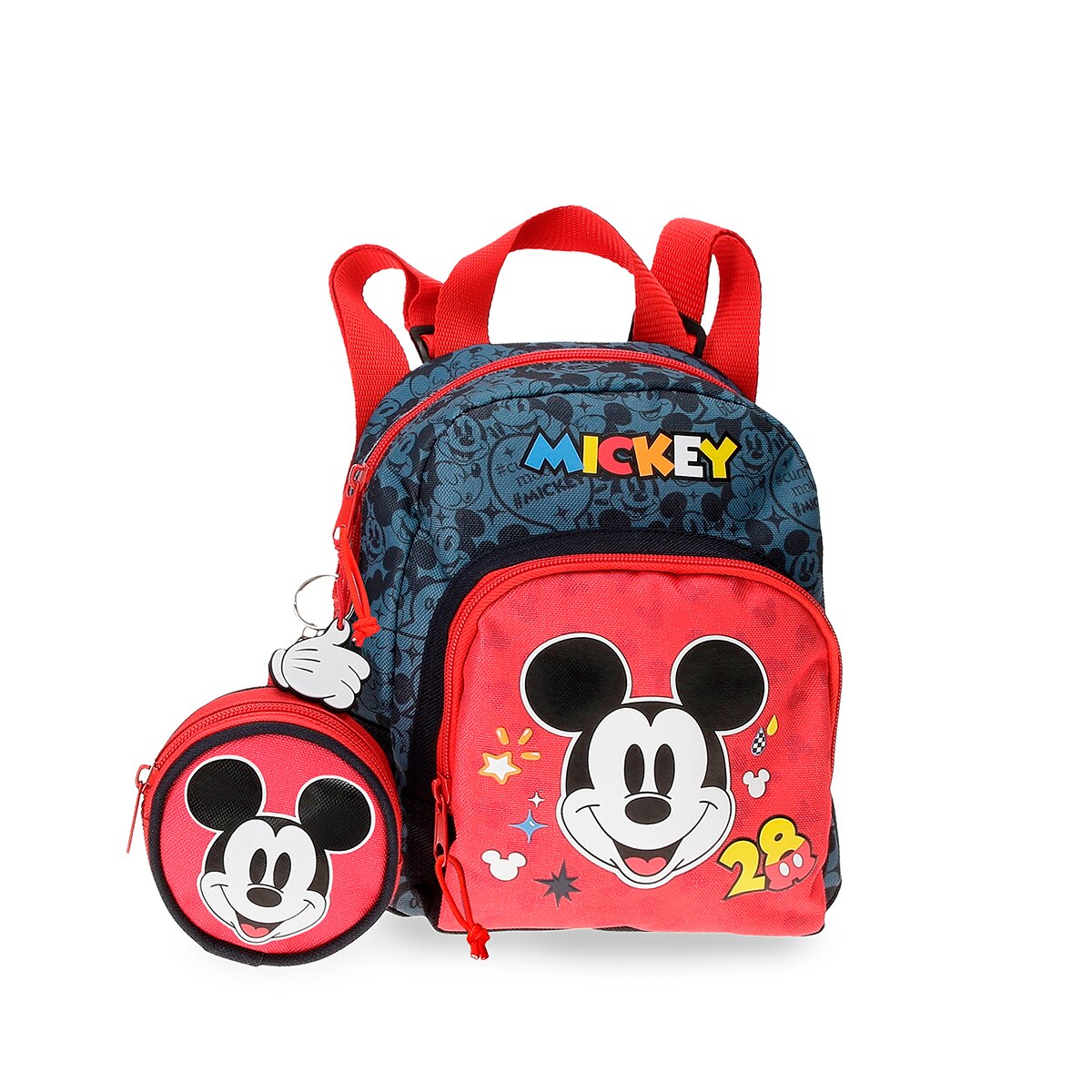 Imagem 0 de Mochila Disney Infantil Mickey Get Moving 23cm com Porta Chupeta