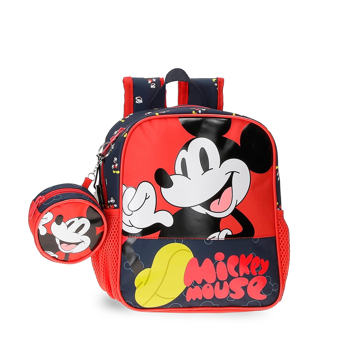 Imagem 0 de Mochila Infantil Mickey Mouse Fashion 25cm com Porta Chupeta