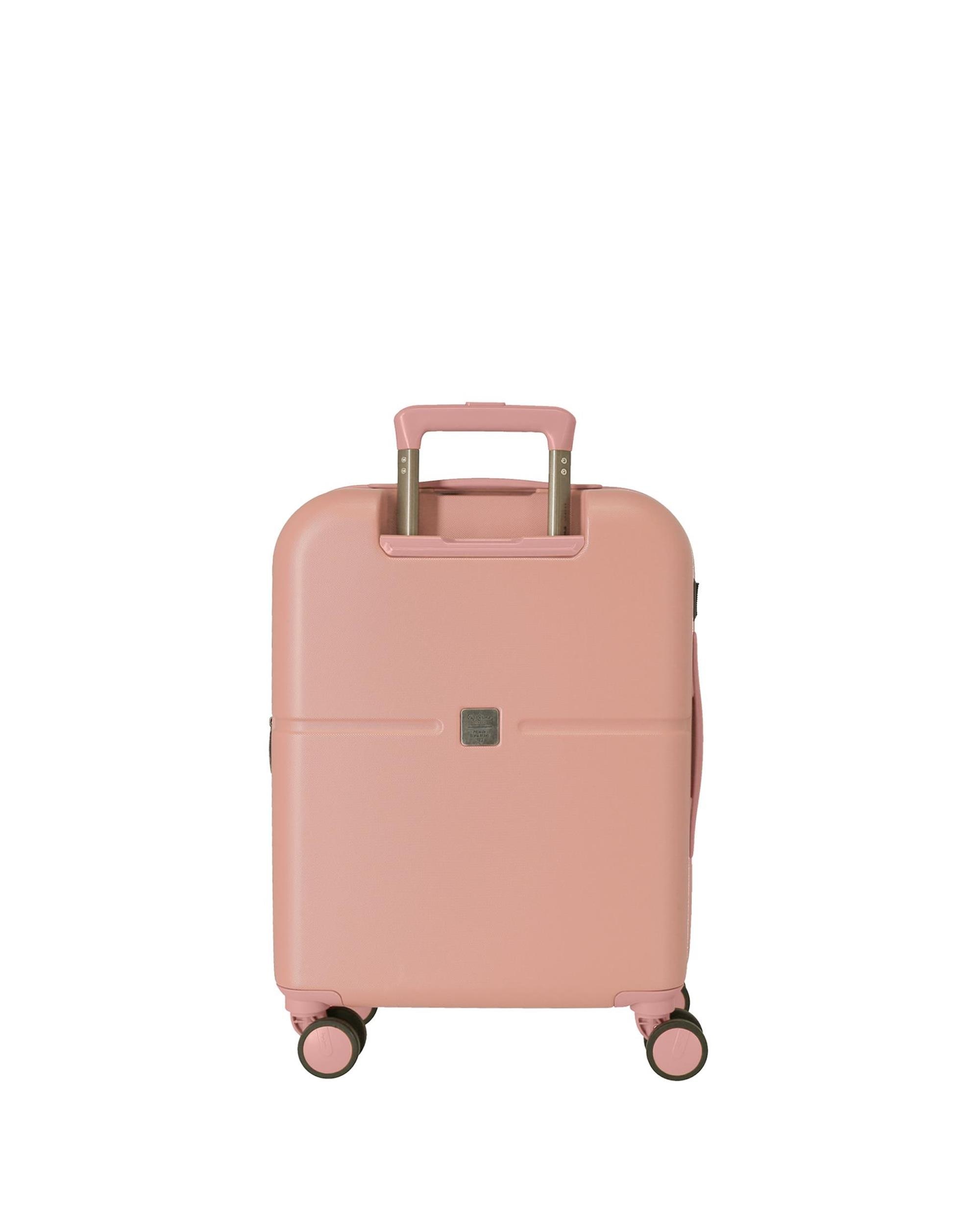 Mala de Cabine Carina Rígida Expansível com Capacidade de 37l Rosa-3