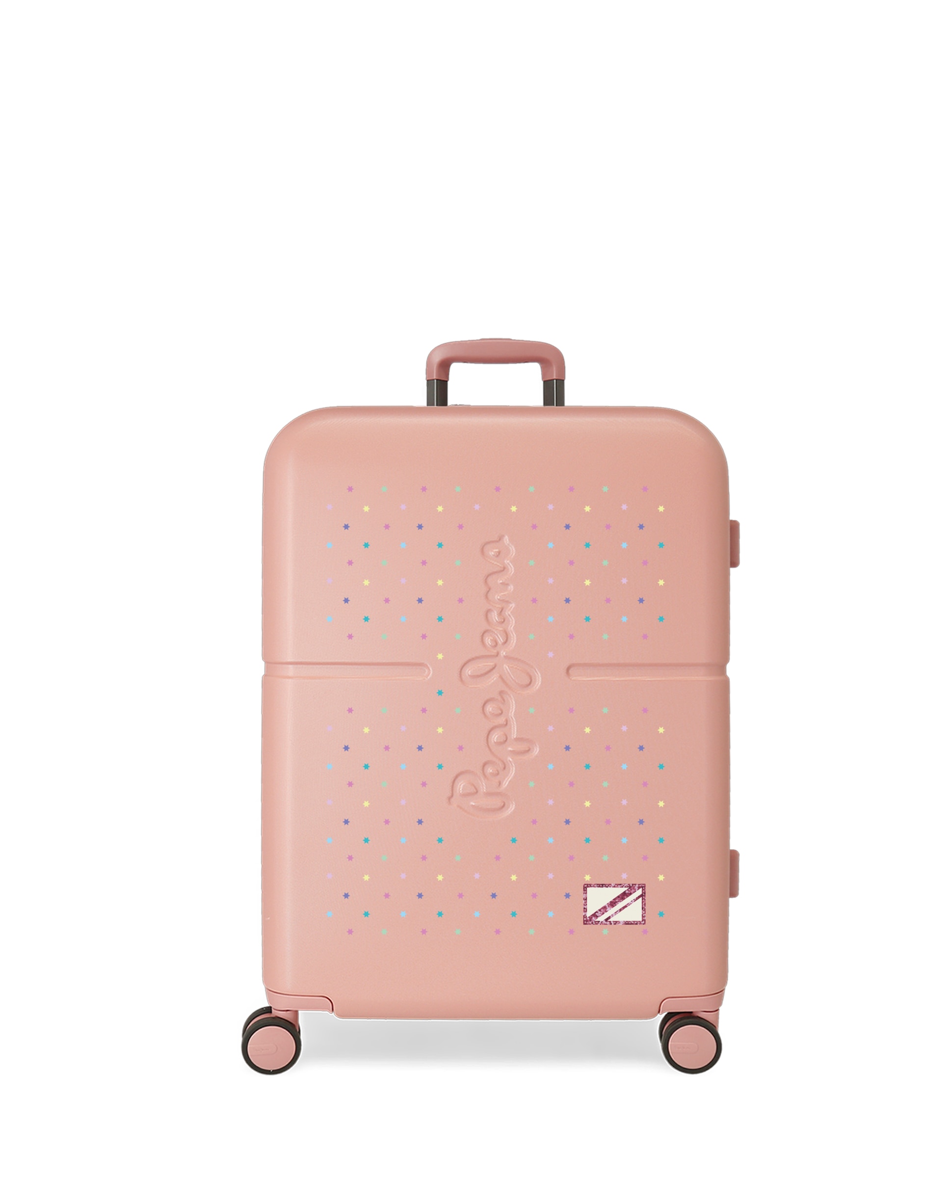 Mala Média Carina Rígida Expansível com Capacidade de 79l Rosa-pastel-1