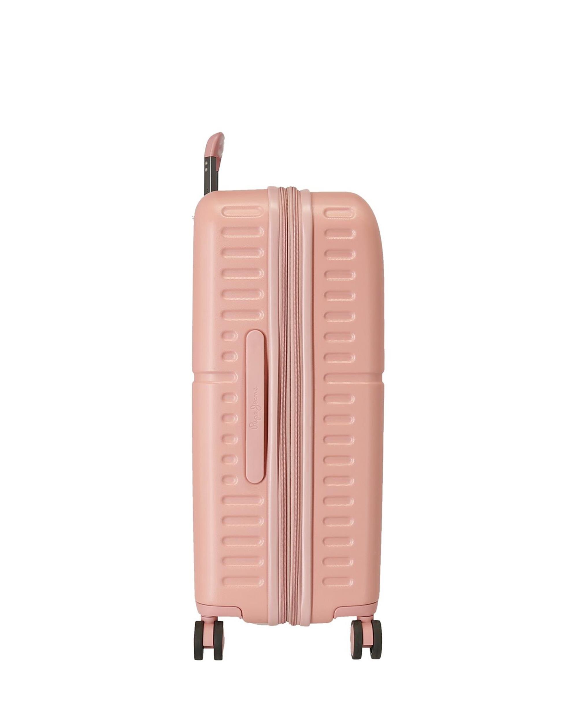 Mala Média Carina Rígida Expansível com Capacidade de 79l Rosa-pastel-2