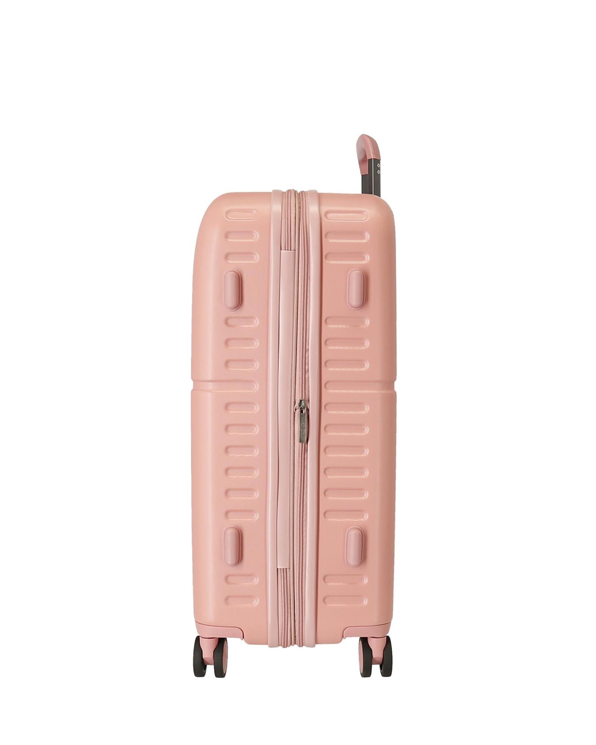 Mala Média Carina Rígida Expansível com Capacidade de 79l Rosa-pastel-4