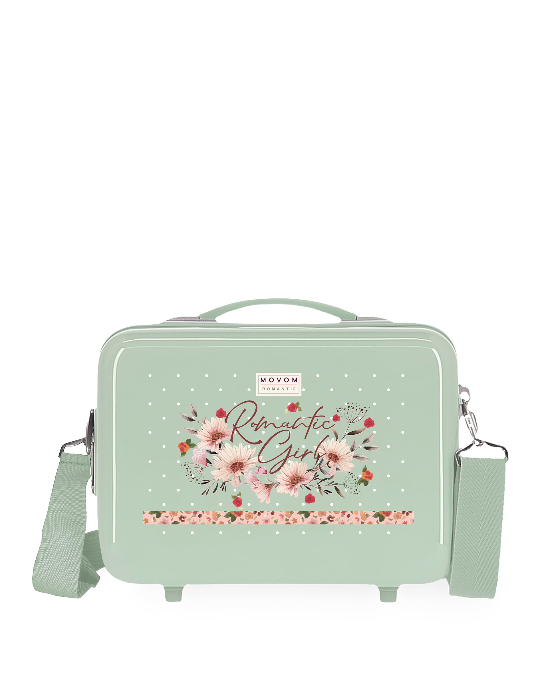 Necessaire Abs Romantic Girl Adaptável a Trolley com Capacidade de 9l Verde-menta-1