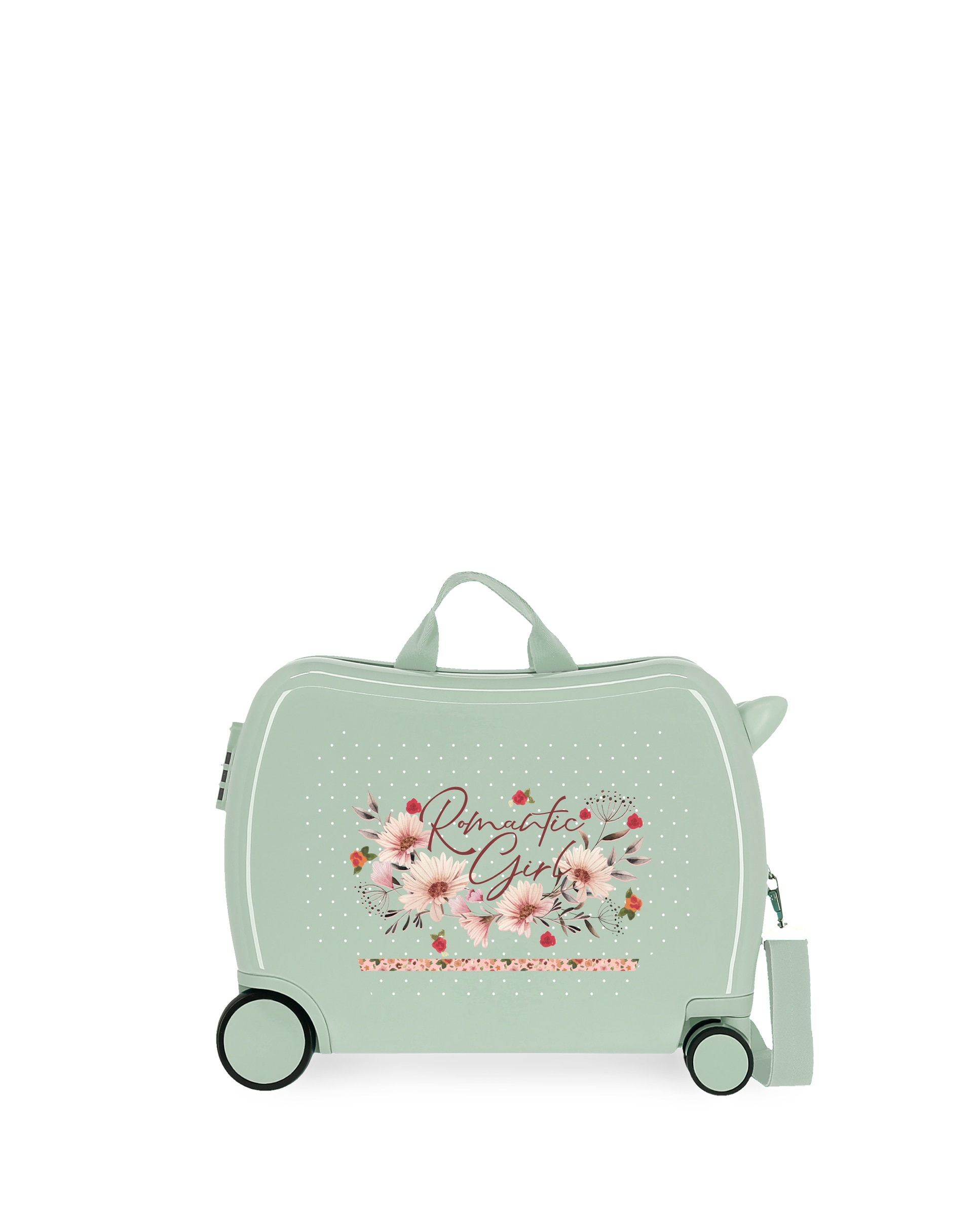 Mala de Cabine Infantil Romantic Girl Rígida com Capacidade de 34l Verde-menta-1