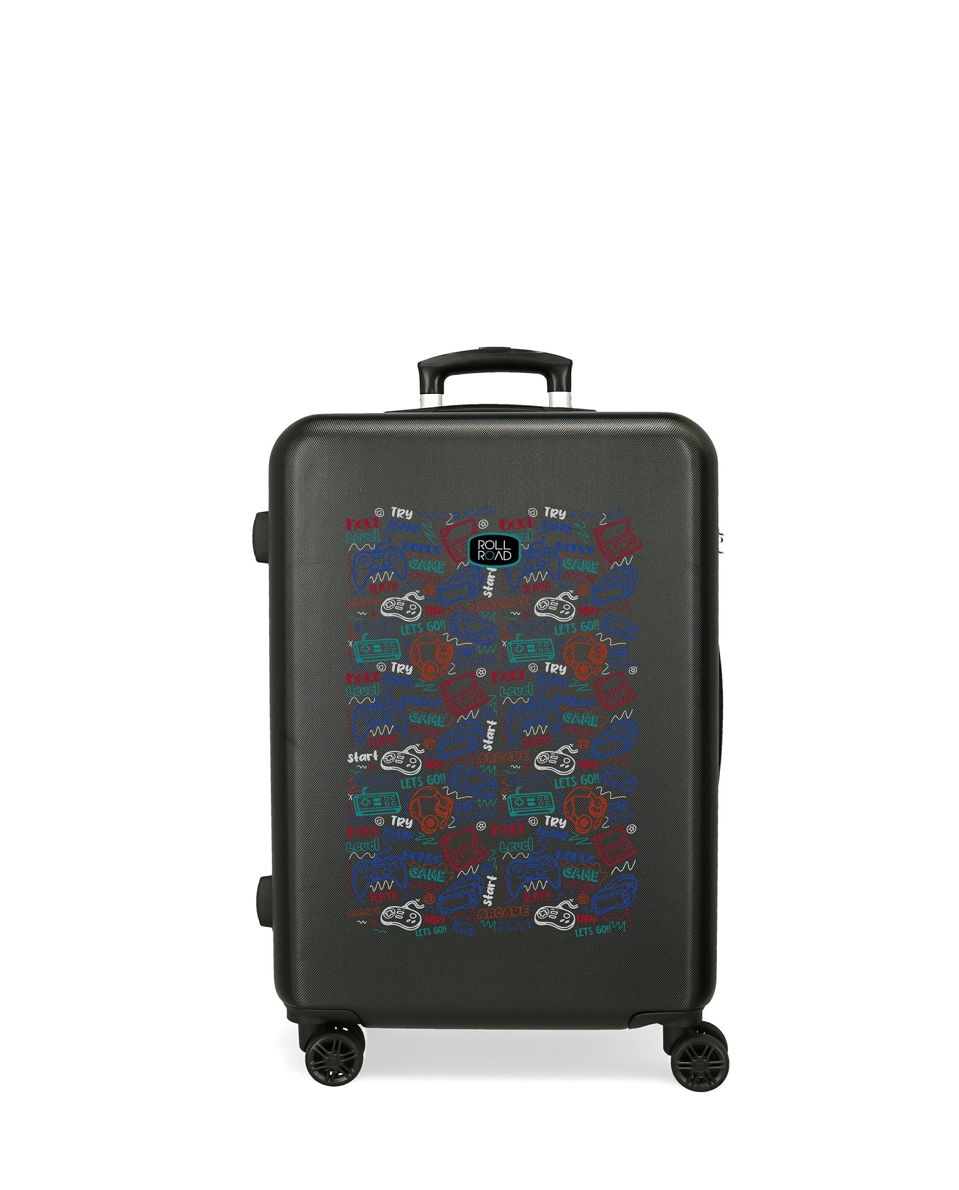 Mala Média Next Level Rígida com Capacidade de 56l Preto-1