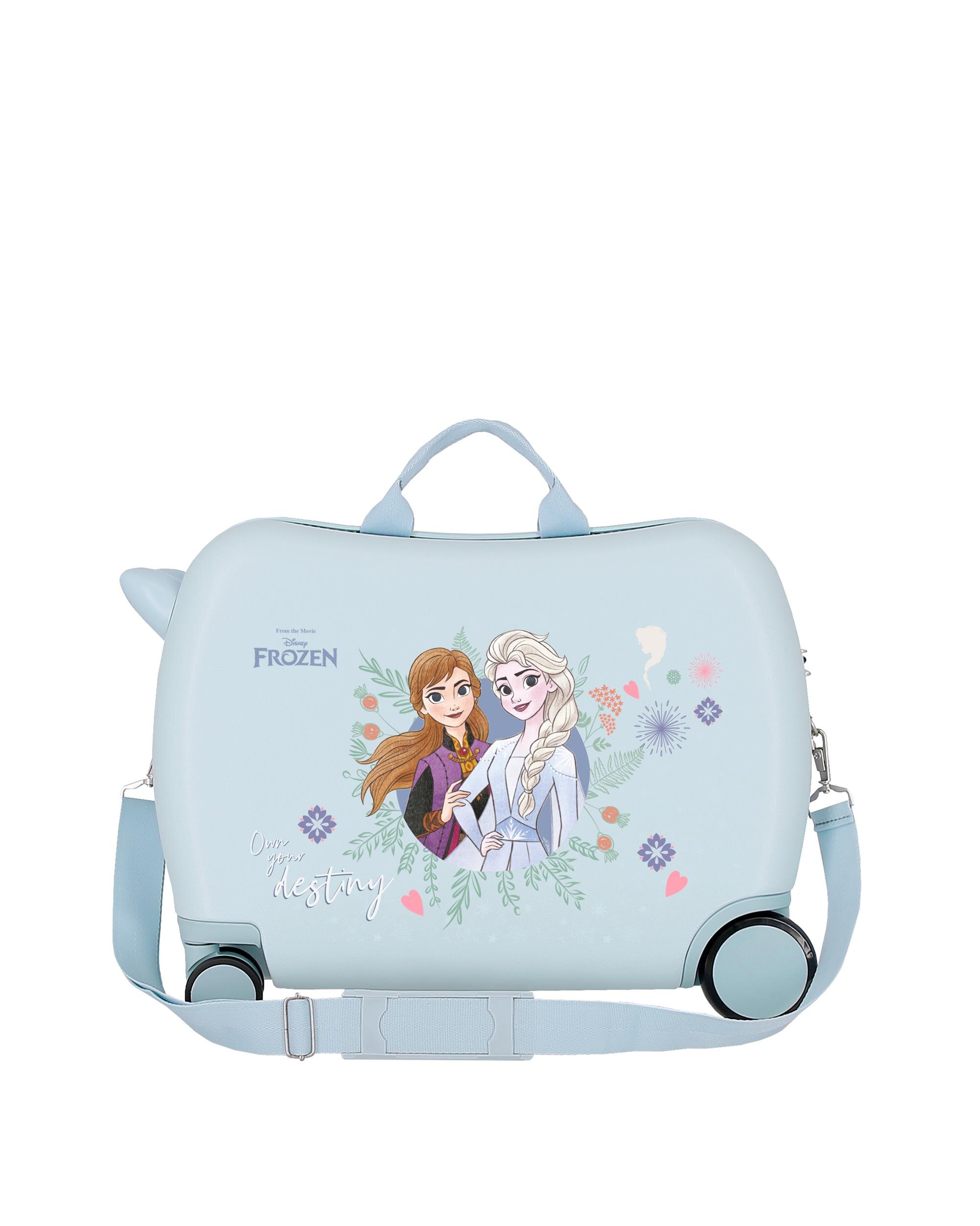 Mala Infantil Frozen Own Your Destiny Rígida com Capacidade de 34l Azul-3