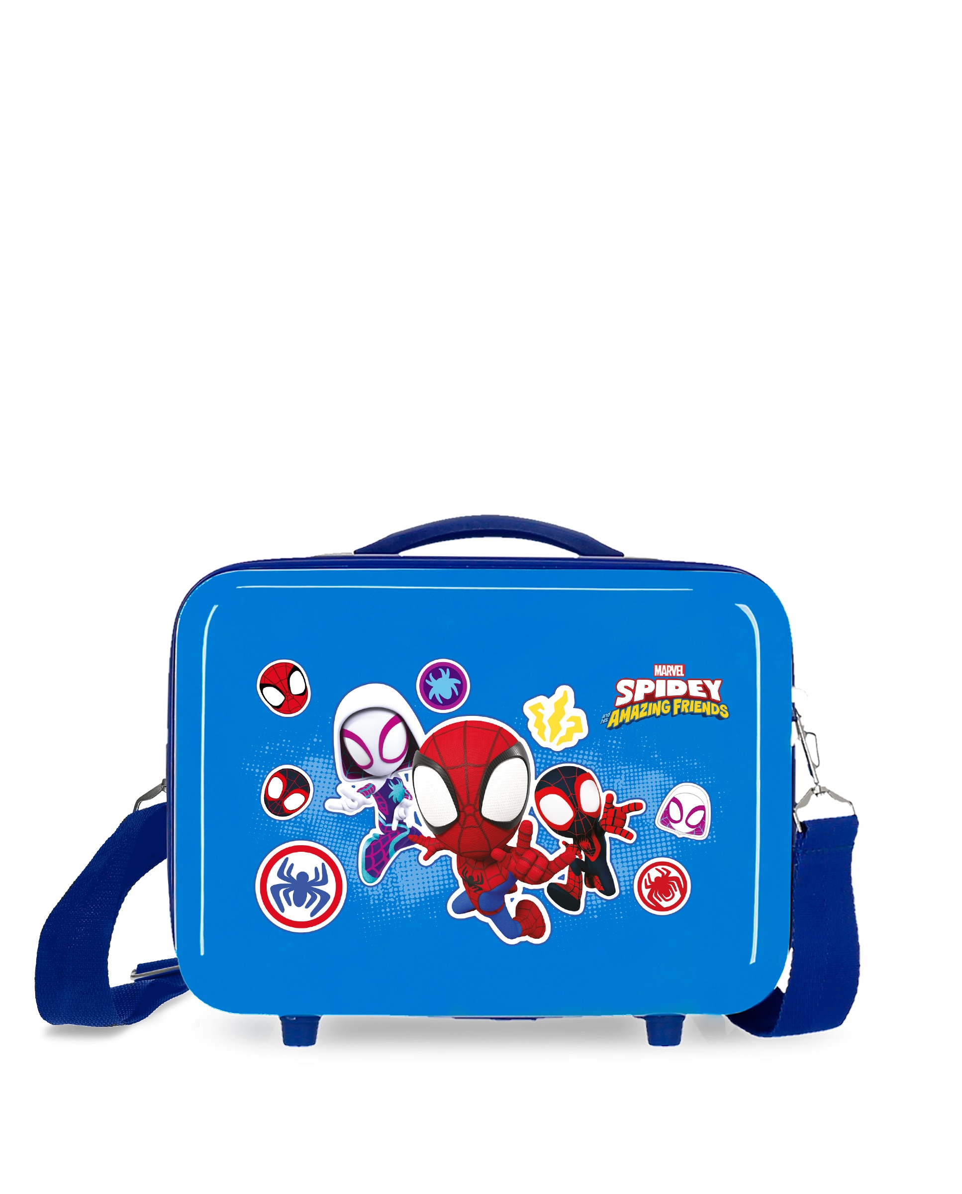 Necessaire Abs Go Webs Go Spidey Adaptável com Mala a Tiracolo Azul-1