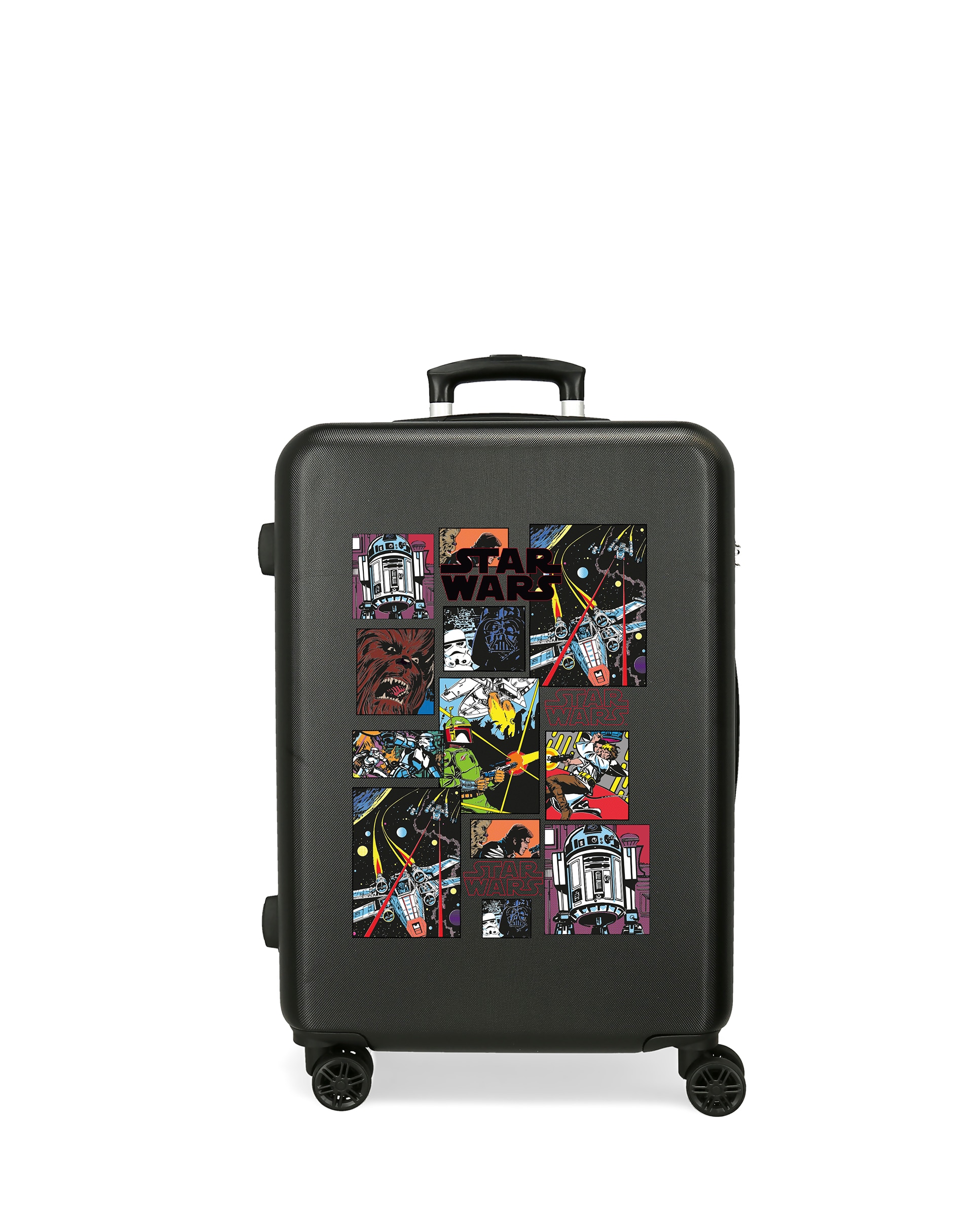 Mala Média Galactic Team Rígida com Capacidade de 70l em Preto Preto-1