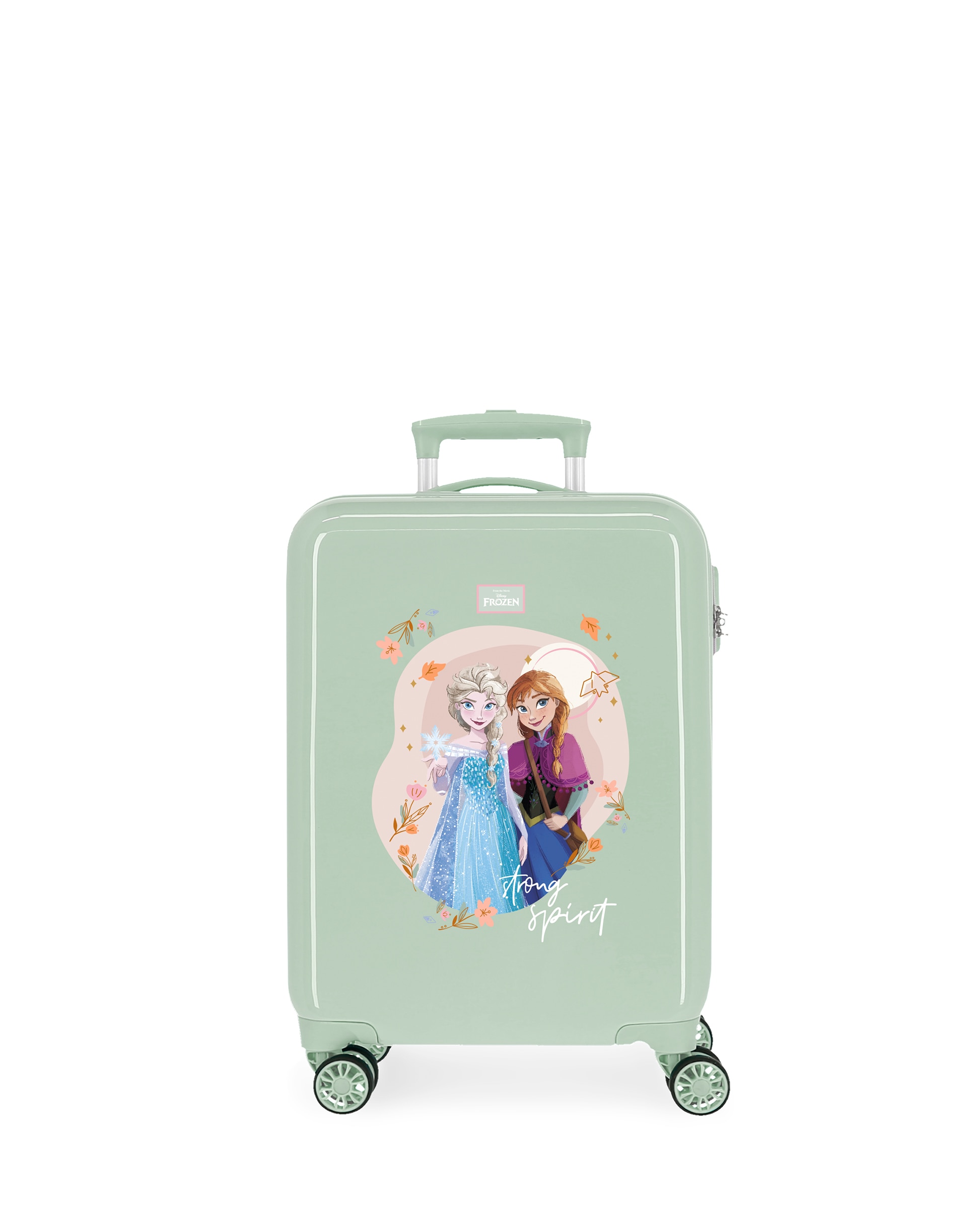 Maleta de Cabine Frozen Strong Spirit Rígida com Capacidade de 34l Verde-1