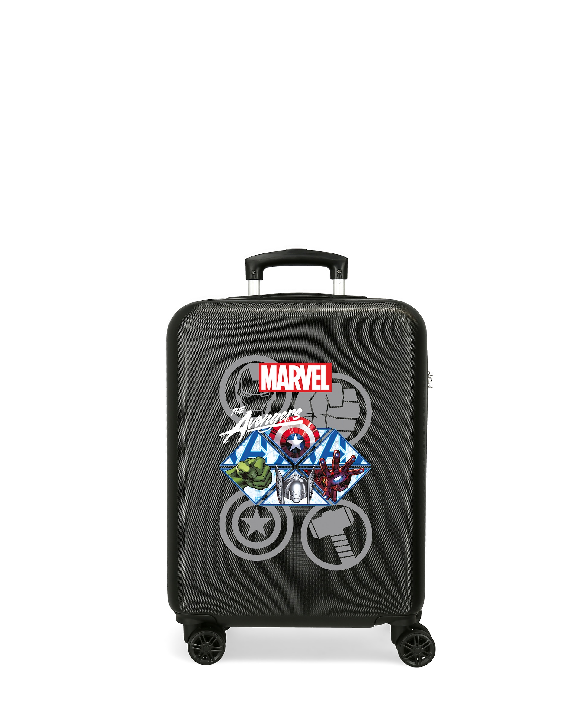 Mala de Cabine Heroes Rígida 55cm com Capacidade de 35l Preto-1