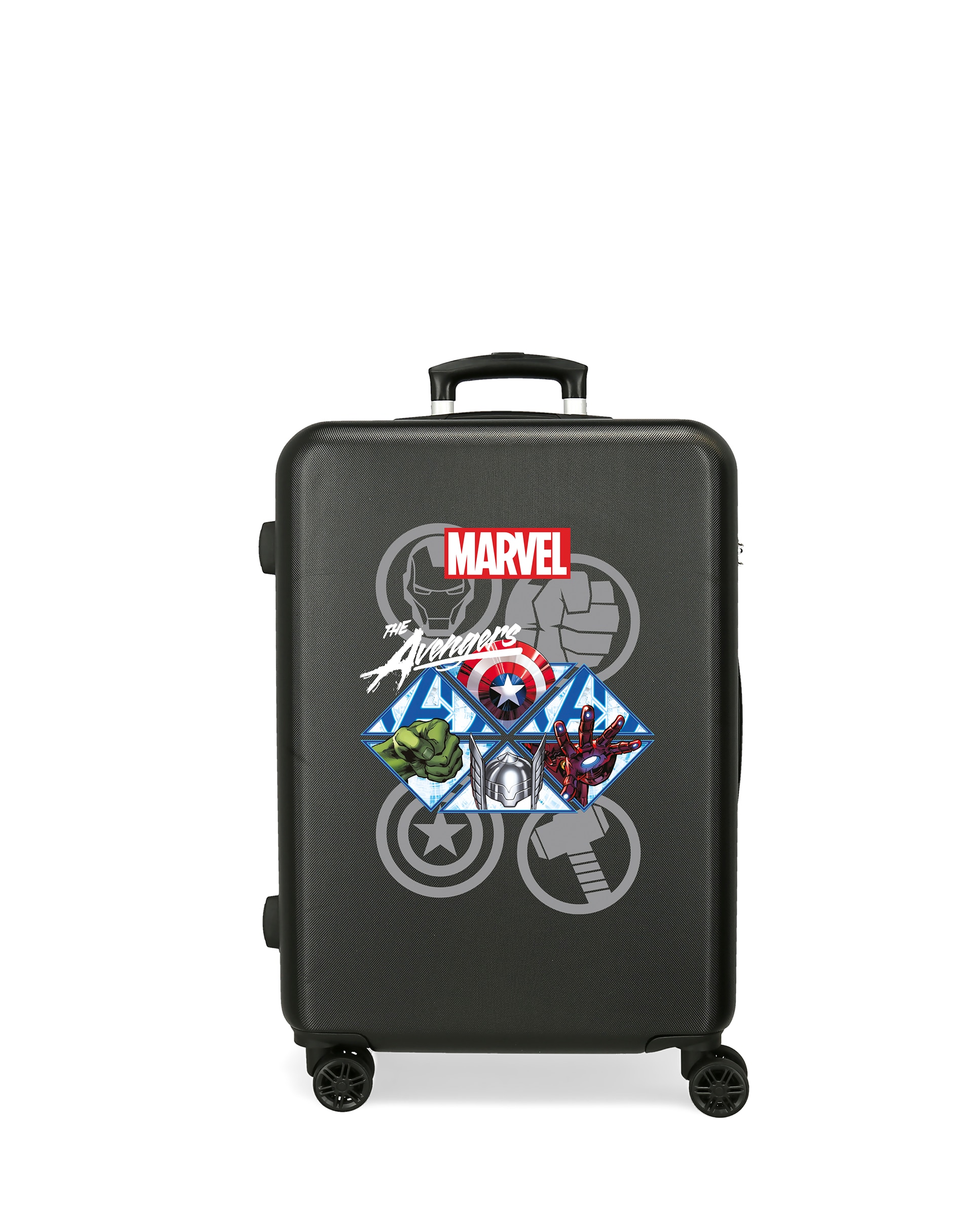 Mala Média Heroes Rígida 65cm com Capacidade de 56l Preto-1