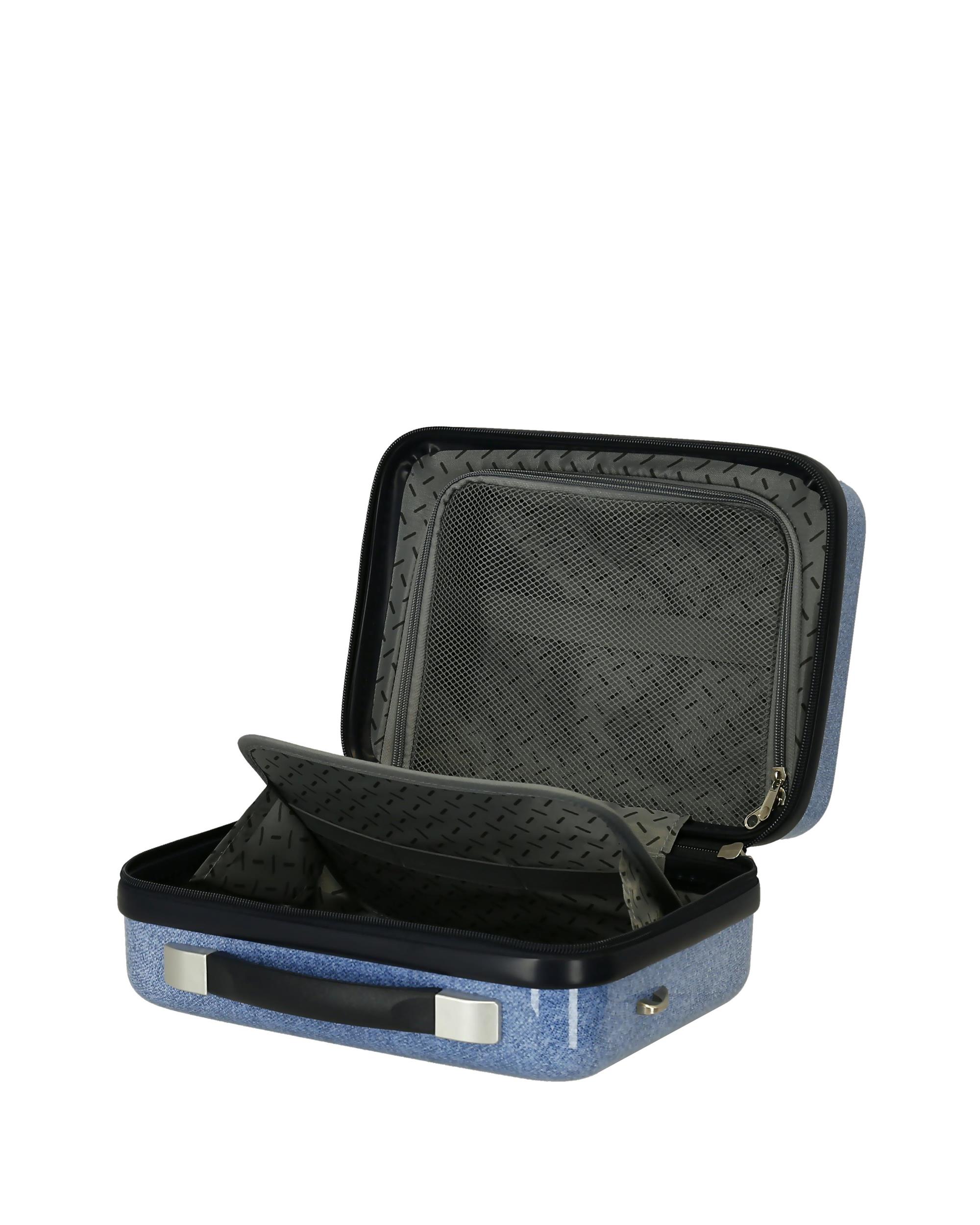 Necessaire Adaptável a Trolley Style Rígido com Capacidade de 9l com Mala a Tiracolo Azul-6