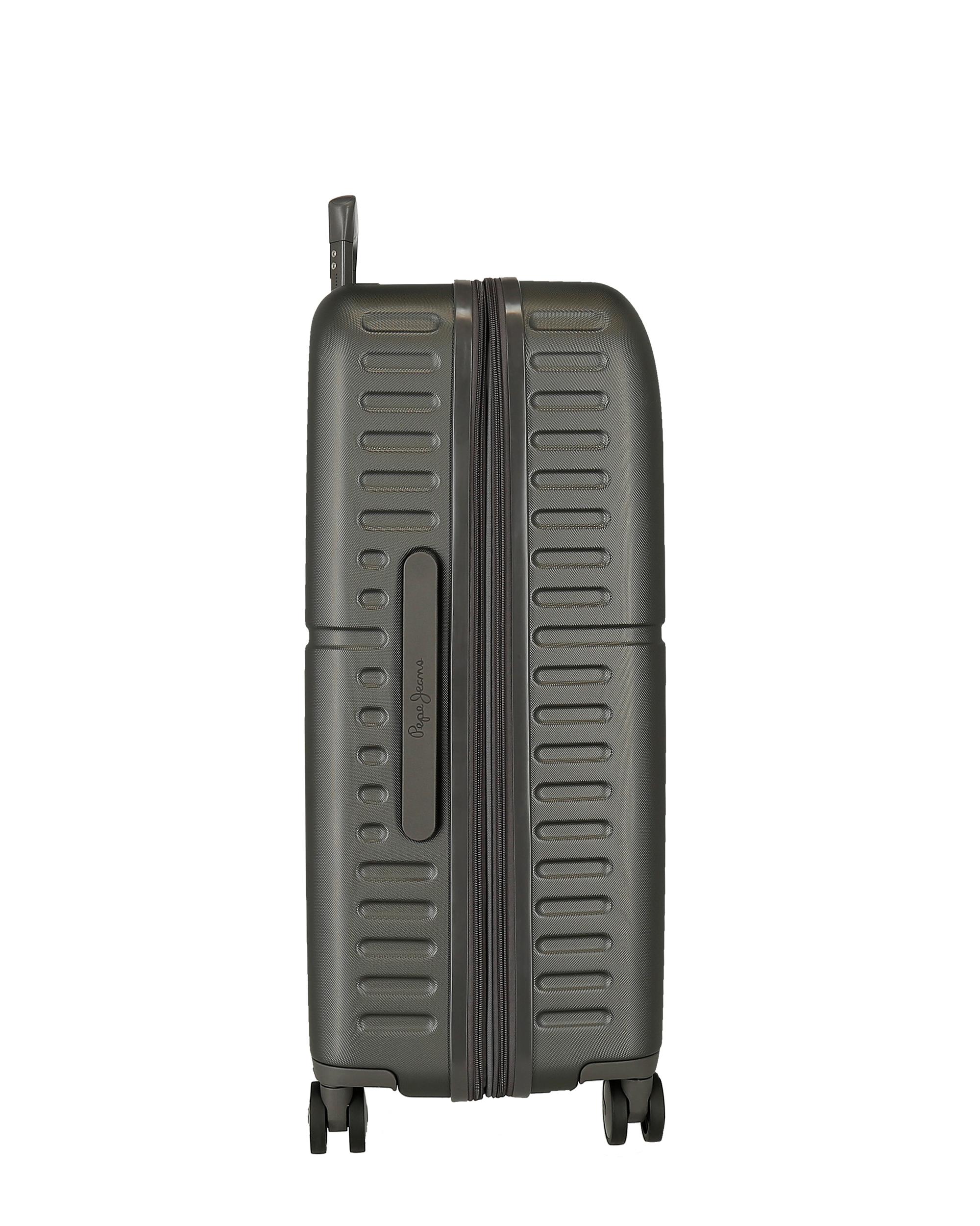 Mala Média Accent Rígida Expansível com Capacidade de 79l Cinzento-escuro-2