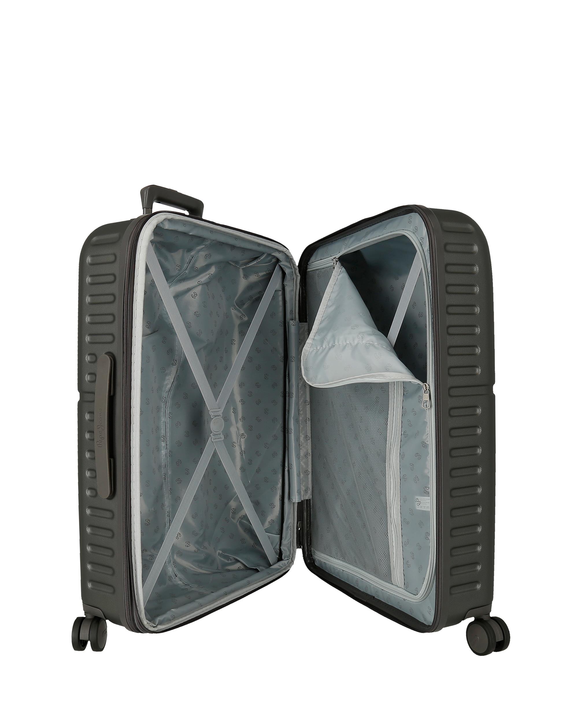 Mala Média Accent Rígida Expansível com Capacidade de 79l Cinzento-escuro-5
