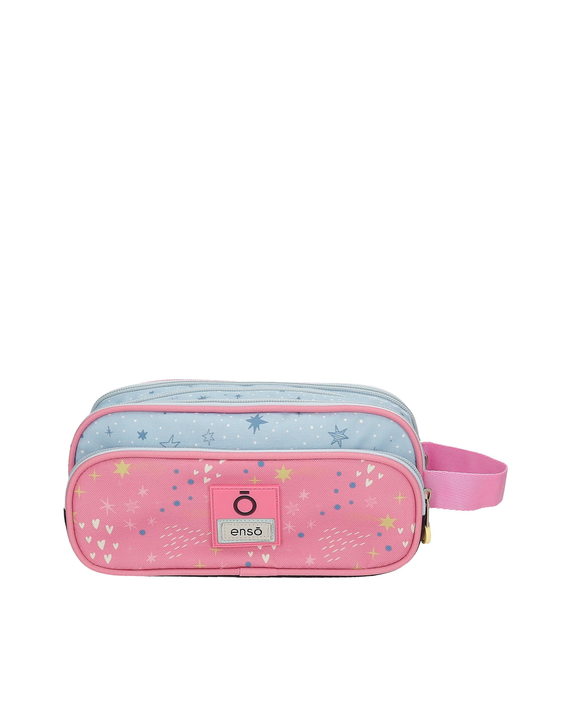 Estojo Infantil Enso Dreams Come True Cinco Compartimentos com Alça Lateral Multicolor-3