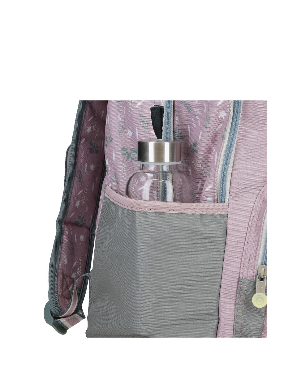 Mochila Enso Beautiful day com duplo compartimento com carro Roxo-6