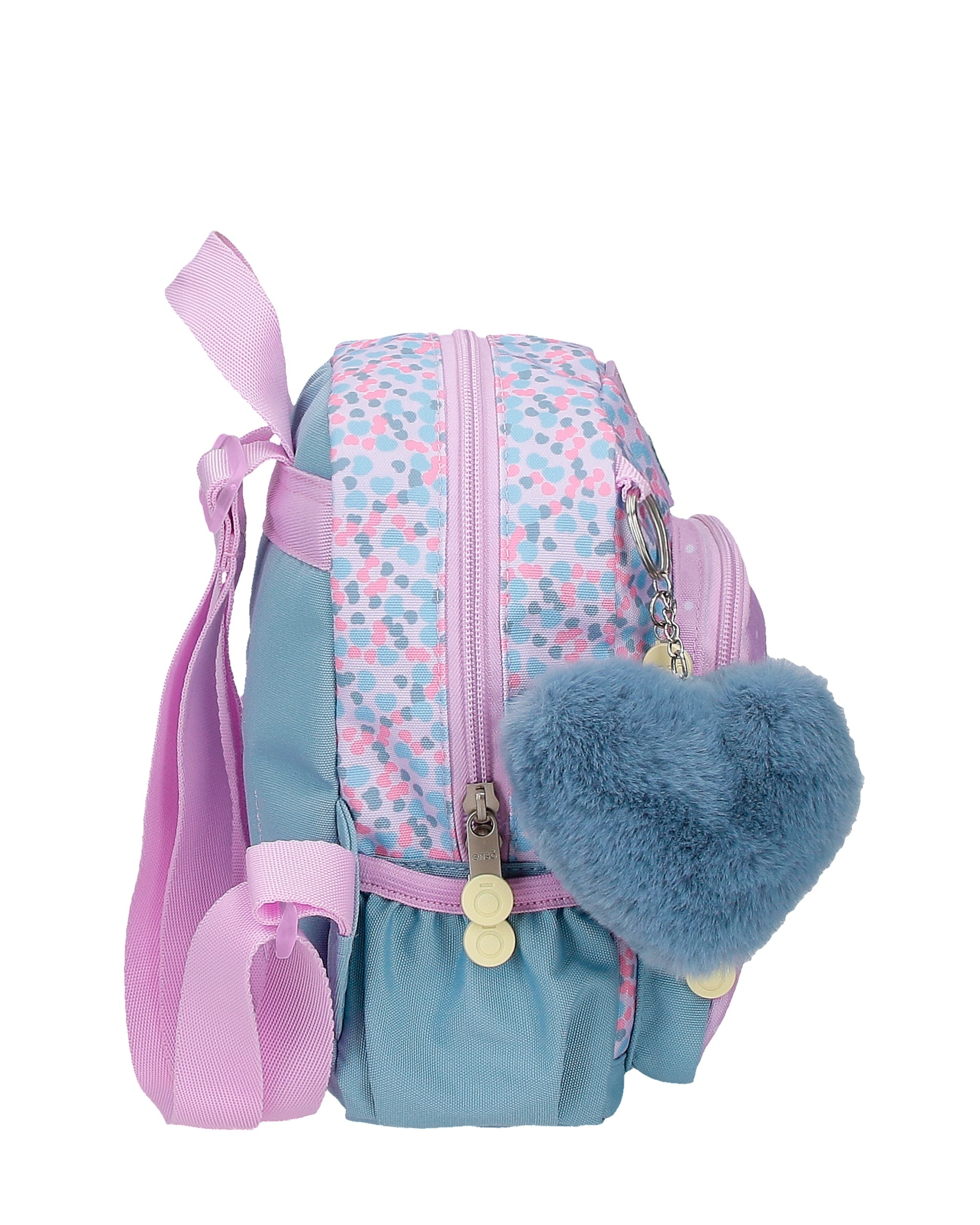 Mochila de Passeio Enso Cute Girl com Alças Ajustáveis Roxo-2