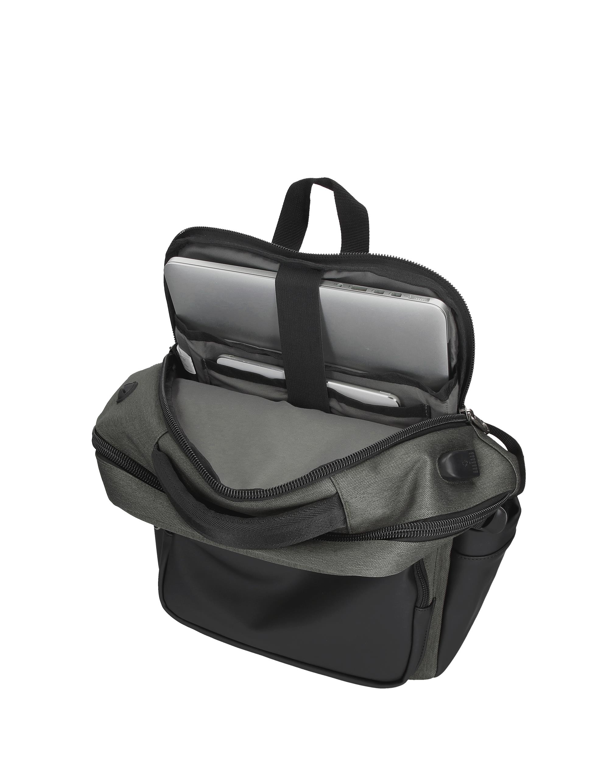 Mochila Pepe Jeans Jarvis Verde com Dois Compartimentos para Computador Portátil 15,6" e Tablet Verde-5