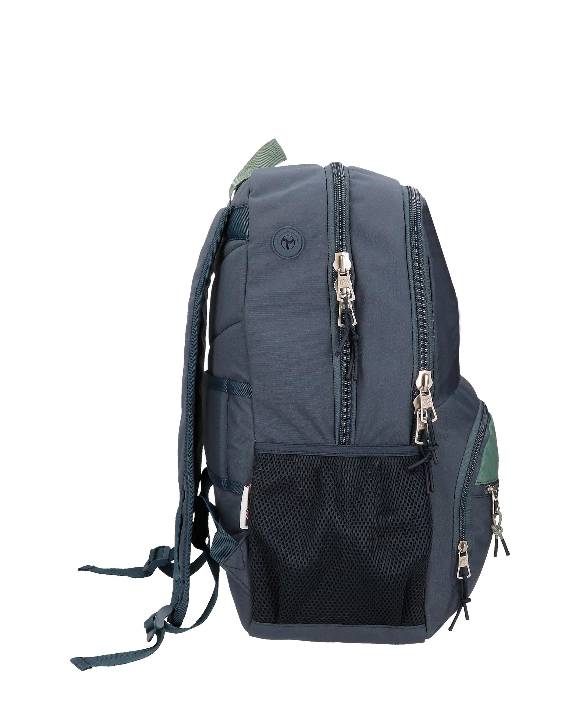 Mochila Escolar Tom 46cm Dois Compartimentos Azul-2