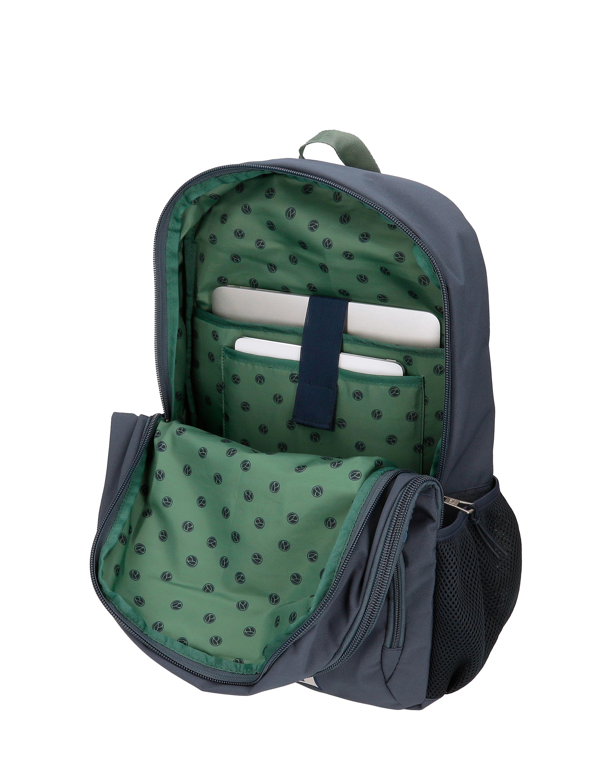 Mochila Escolar Tom 46cm Dois Compartimentos Azul-4