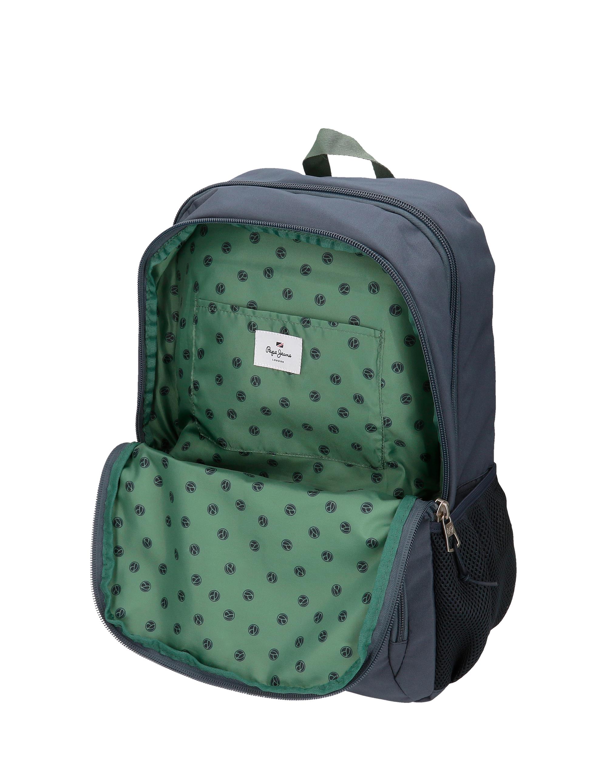 Mochila Escolar Tom 46cm Dois Compartimentos Azul-5